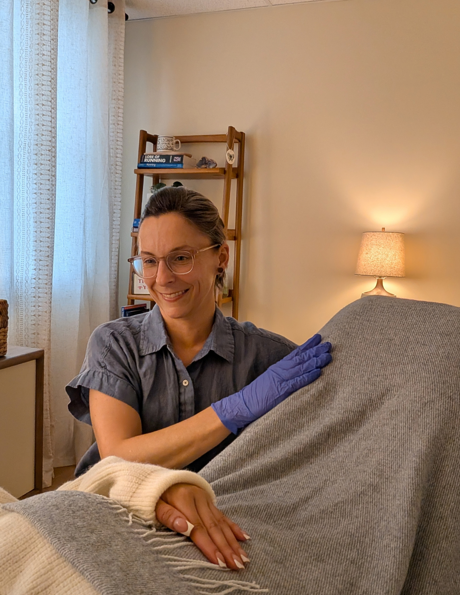 Pelvic Floor Physical Therapist Performing Internal Treatment