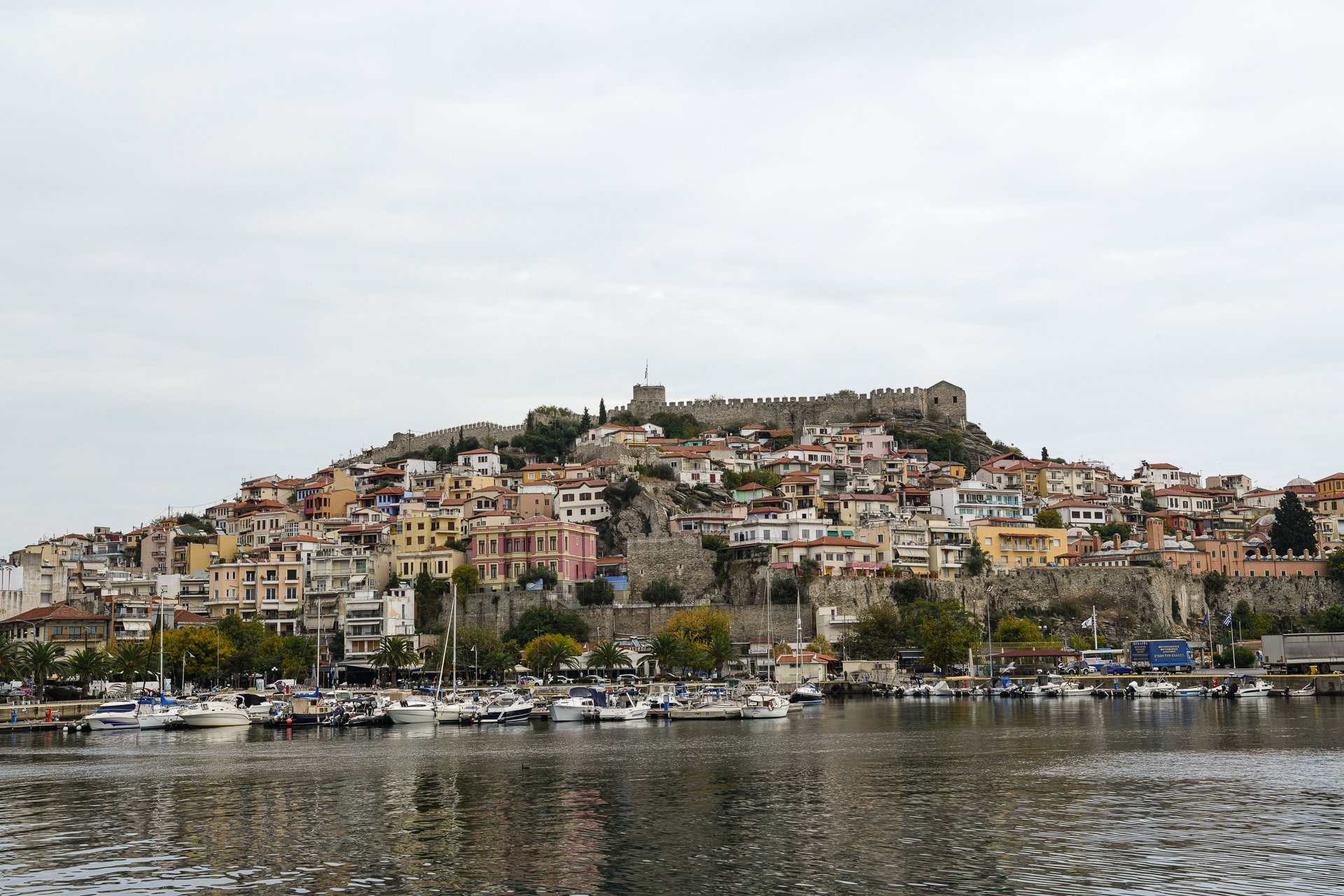 low res Old Town Kavala depicting the 15th c. acropolis of Kavala and Byzantine fortress walls -06114.jpg