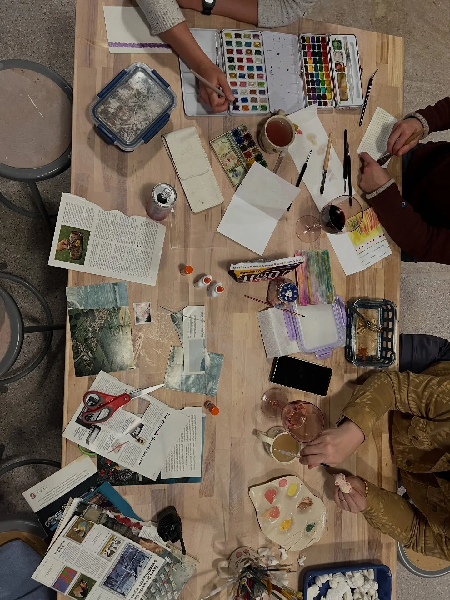 Tonight is BYO Craft Night 💞 Come gather and have a little community time! From 6-8 pm.

I was feeling conflicted about the general strike today and what to do, but I also feel like having places for community to gather is so important during times 