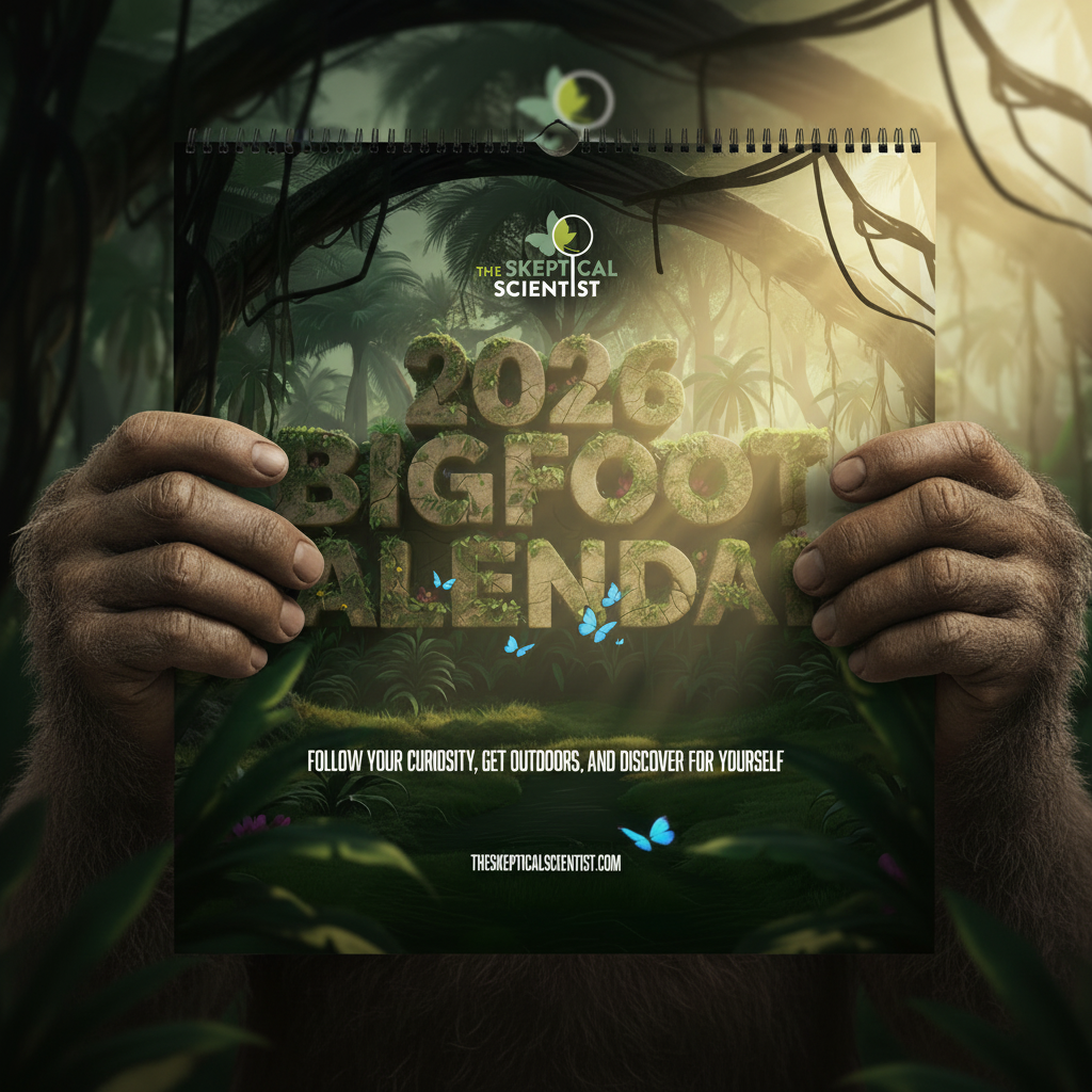 Bigfoot holding calendar