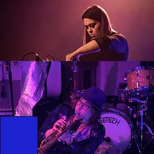 Mariam Rezaei  ( turntablist) and Robyn Rocket (space trumpet).