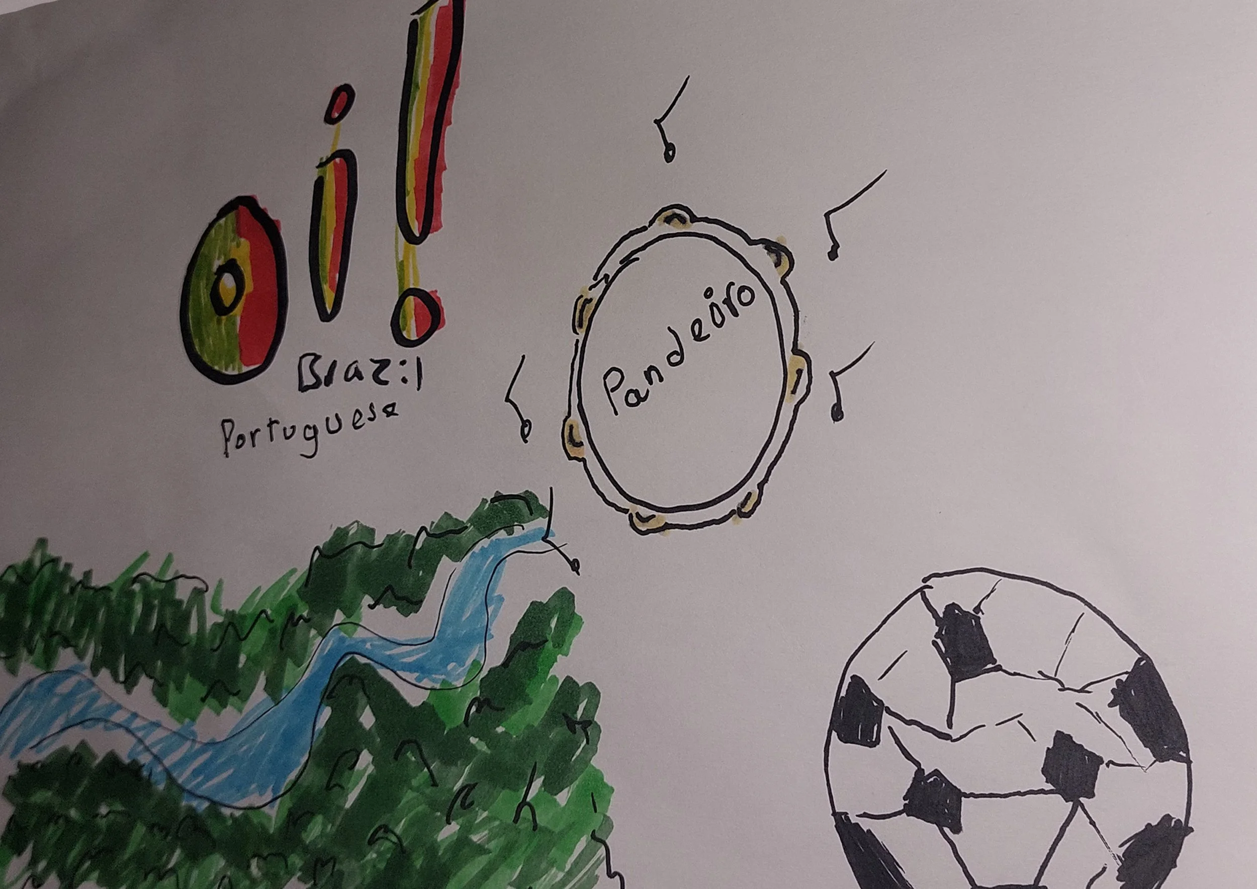Hello sign collection  Oi! (Brazil)