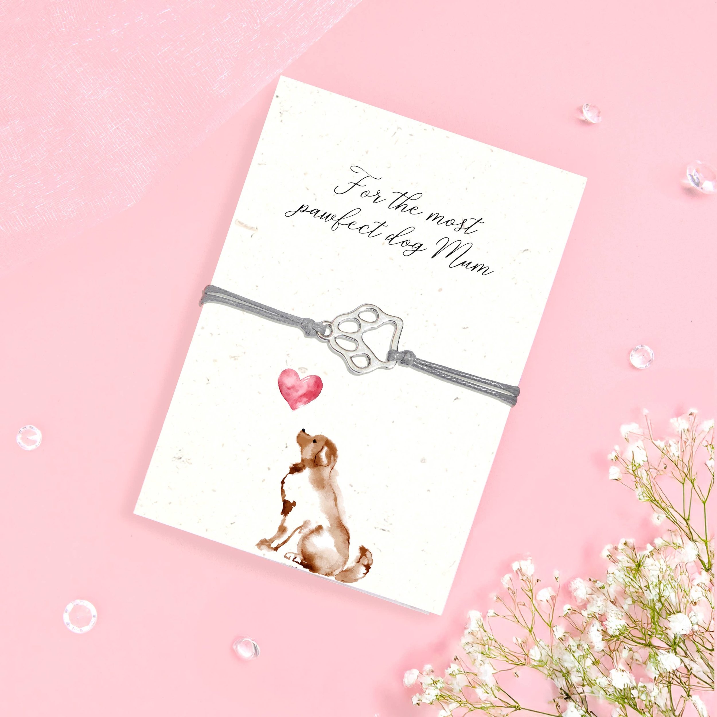 Dog Mum - Seeded Card & Wish Bracelet