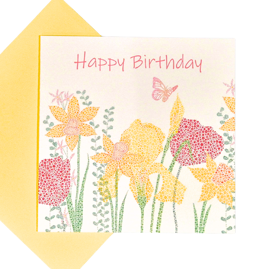 Daffodils Happy Birthday Greetings Cards