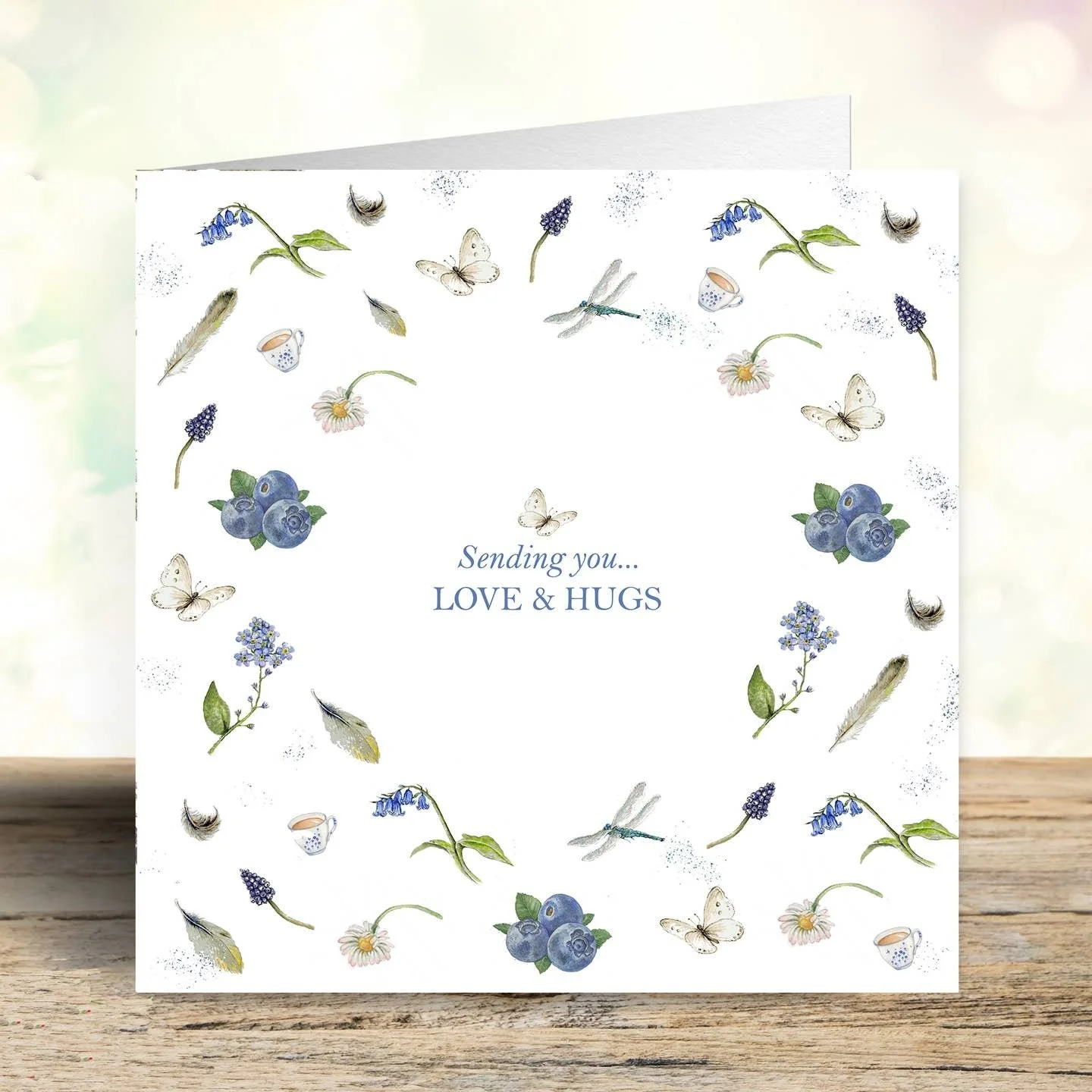 Sending You Love and Hugs Greetings Card