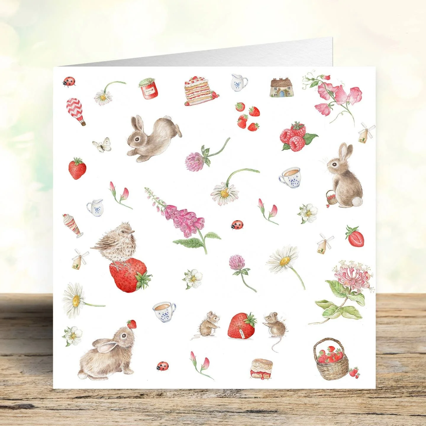 Strawberry Fields Greetings Card