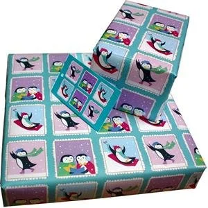 Christmas Penguin Wrapping Paper
