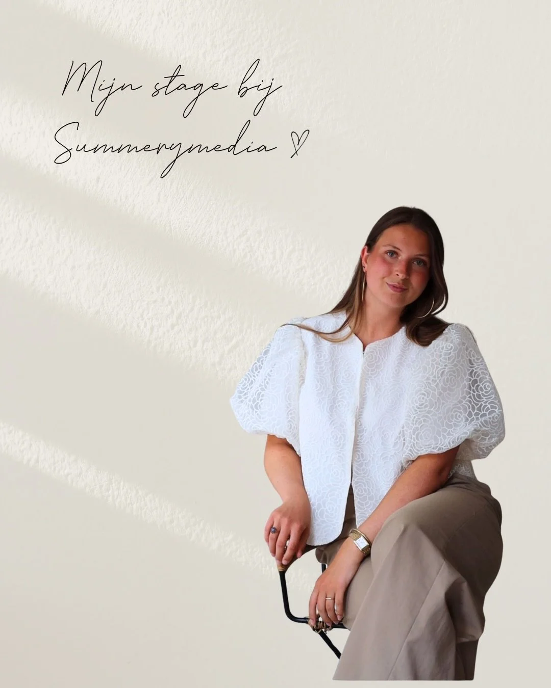 Het afgelopen half jaar heb ik stage gelopen bij Summerymedia en het is voorbij gevlogen! 🎀

Vanaf dag &eacute;&eacute;n voelde ik me al onderdeel van het team! Dat kwam vooral door de leuke collega&rsquo;s en de gezellige sfeer. Toen ik aan mijn st