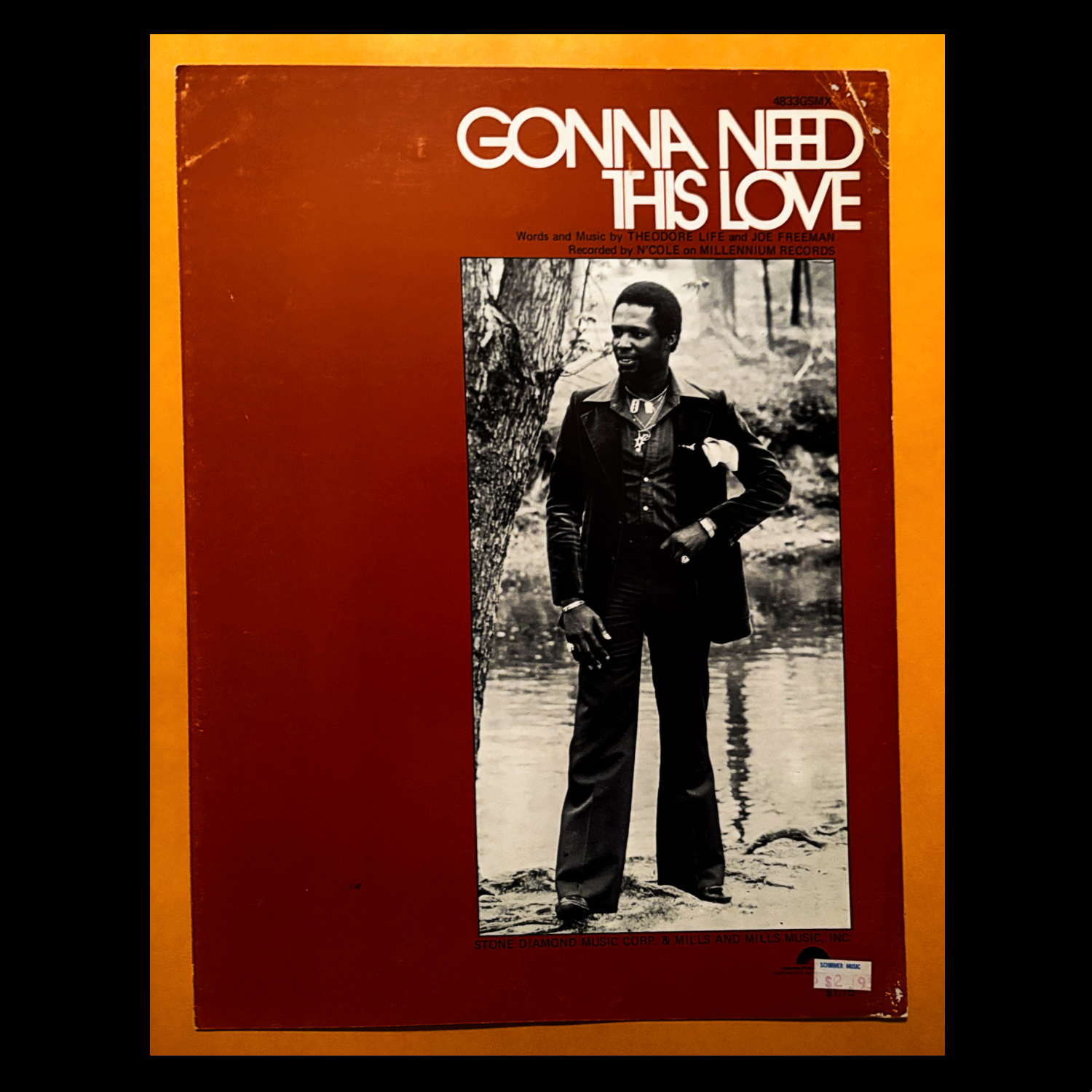 N'Cole ~ Gonna Need This Love ~  1978 ~ Sheet Music