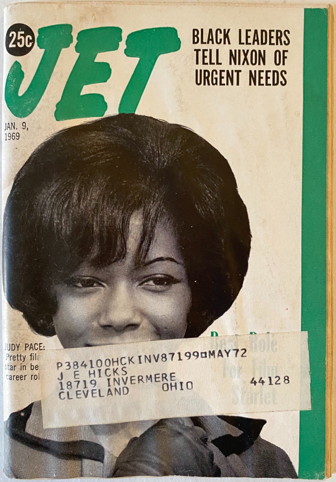 Jet-Judy Page on Cover and Sex Change wife plans to live in S.C.-Jan 9, 1969-Magazine