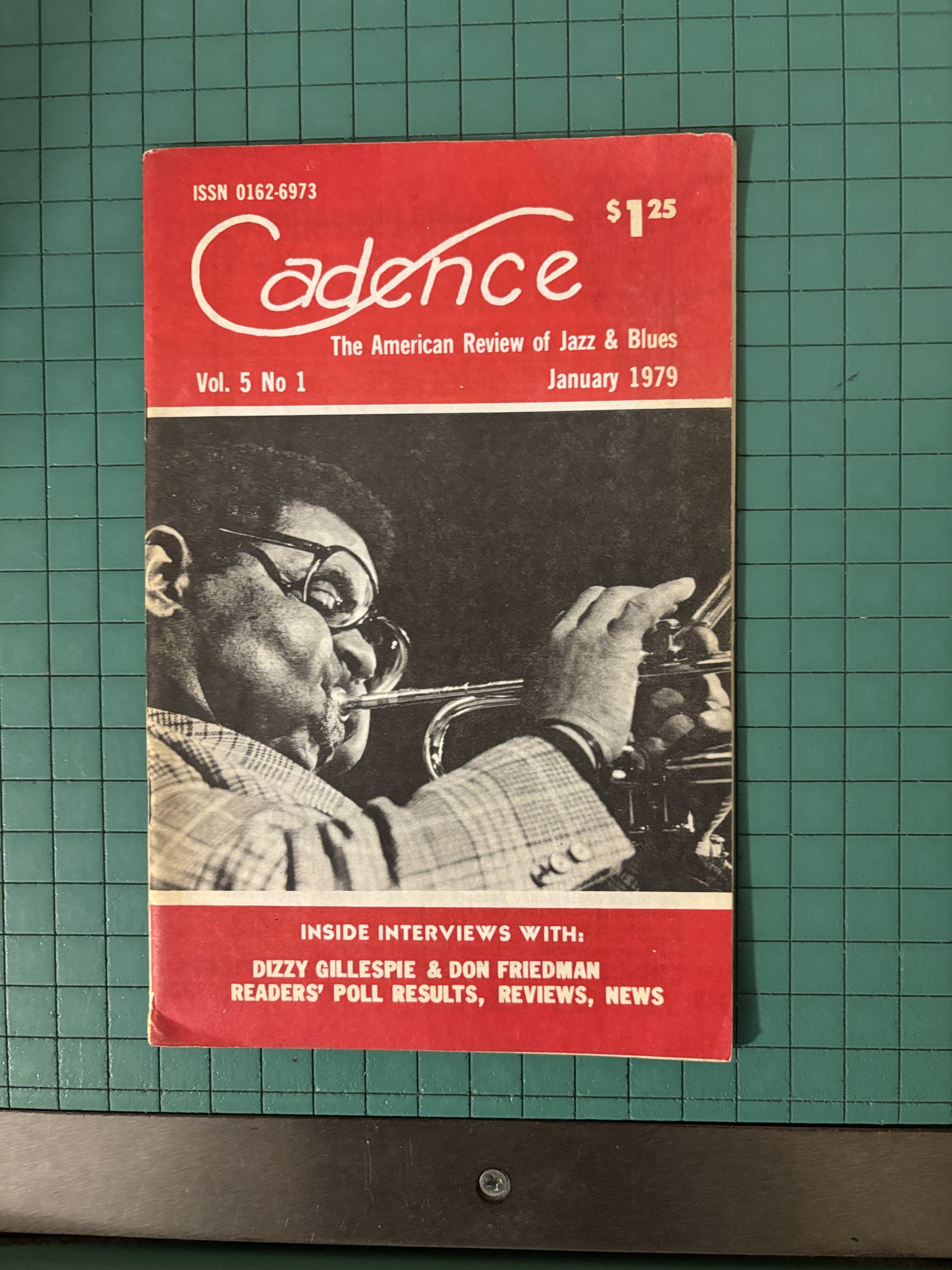 Dizzy Gillespis Cadence Magazine ~ 1979