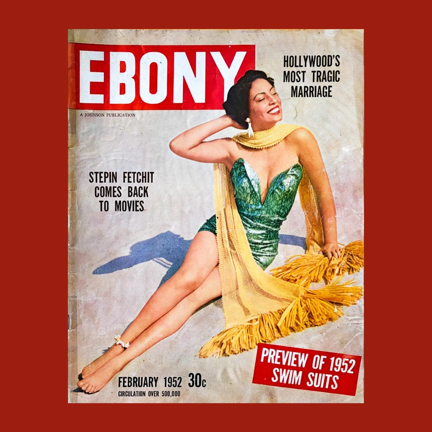 Ebony Magazine ~ Feburary 1952 ~ Swim Suit