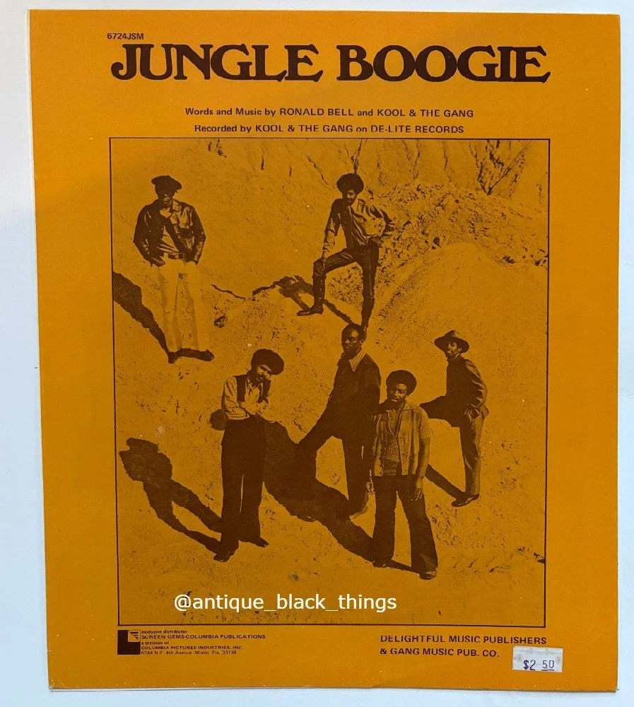 Kool~The~Gang~Jungle Boogie~Vintage Sheet Music~1973
