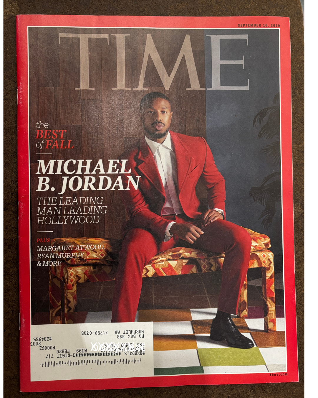 Michael B. Jordan ~ September 16, 2019 ~ Time Magazine