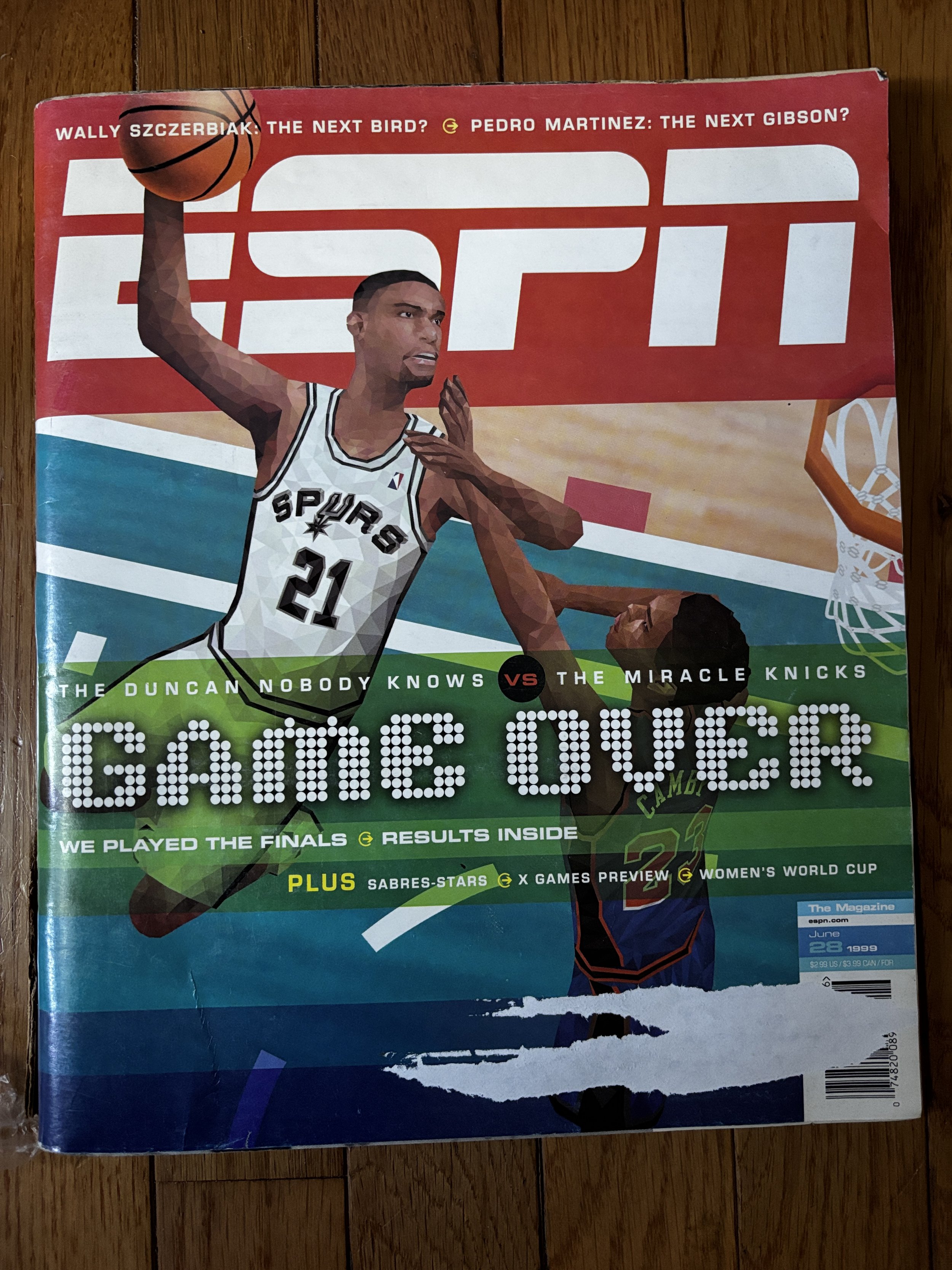ESPN Magazine ~ Game Boy Final ~ Spurs and Knicks 1999