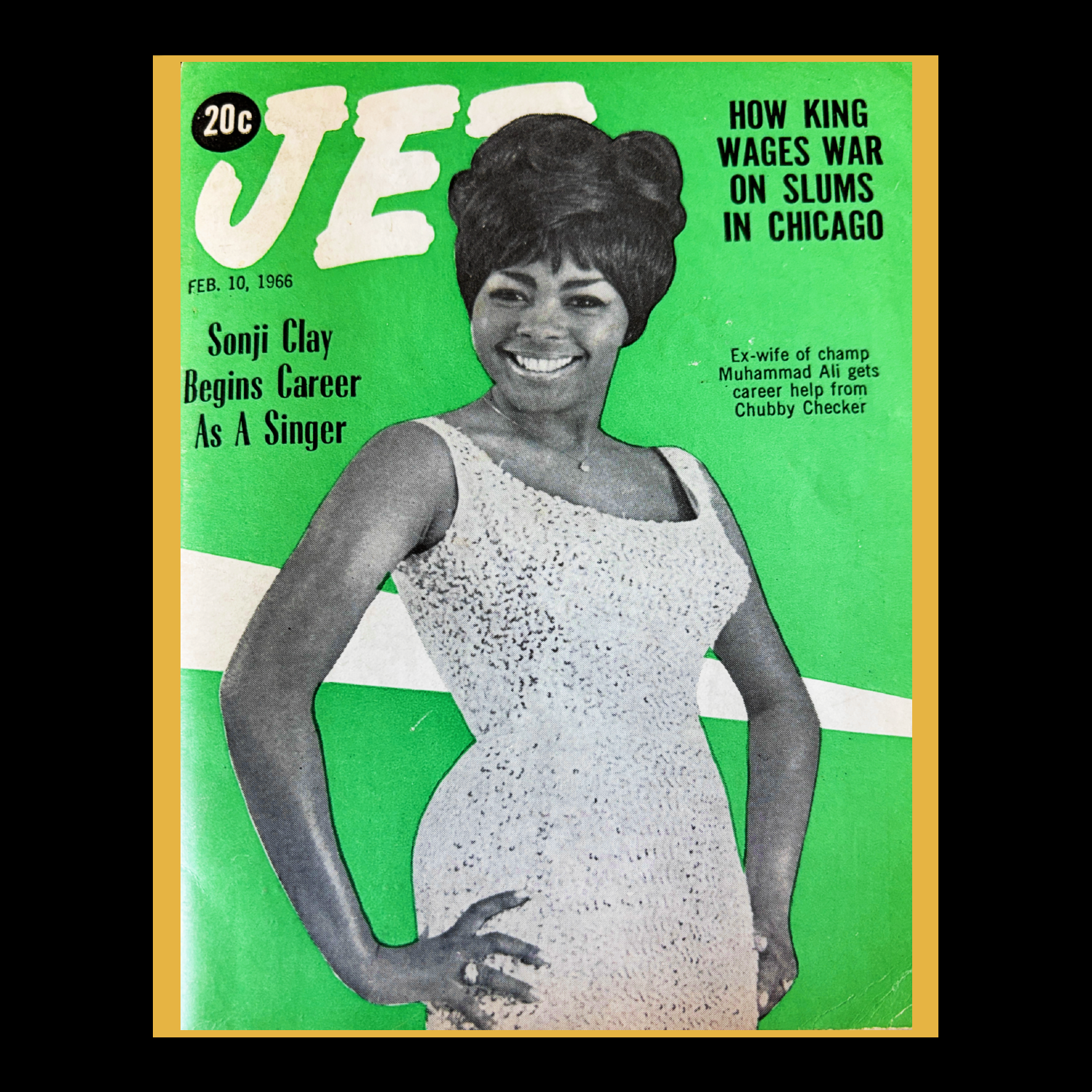 Sonji Clay ~ Muhammad Ali's ex-wife ~ Jet Magazine ~ Feb. 10, 1966