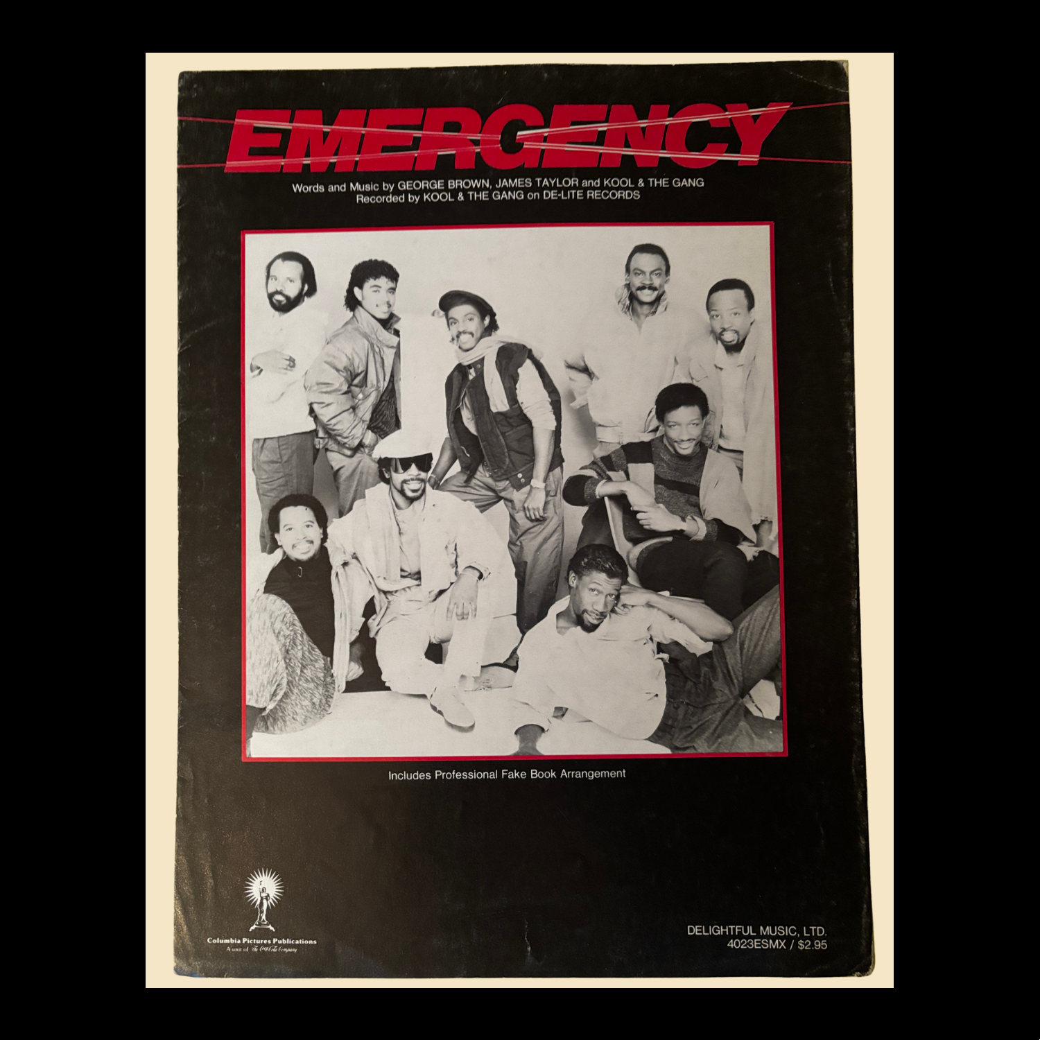 Kool & the Gang ~ Emergency  ~  1984 ~ with Professional Fake  Book Arrangement~ Sheet Music