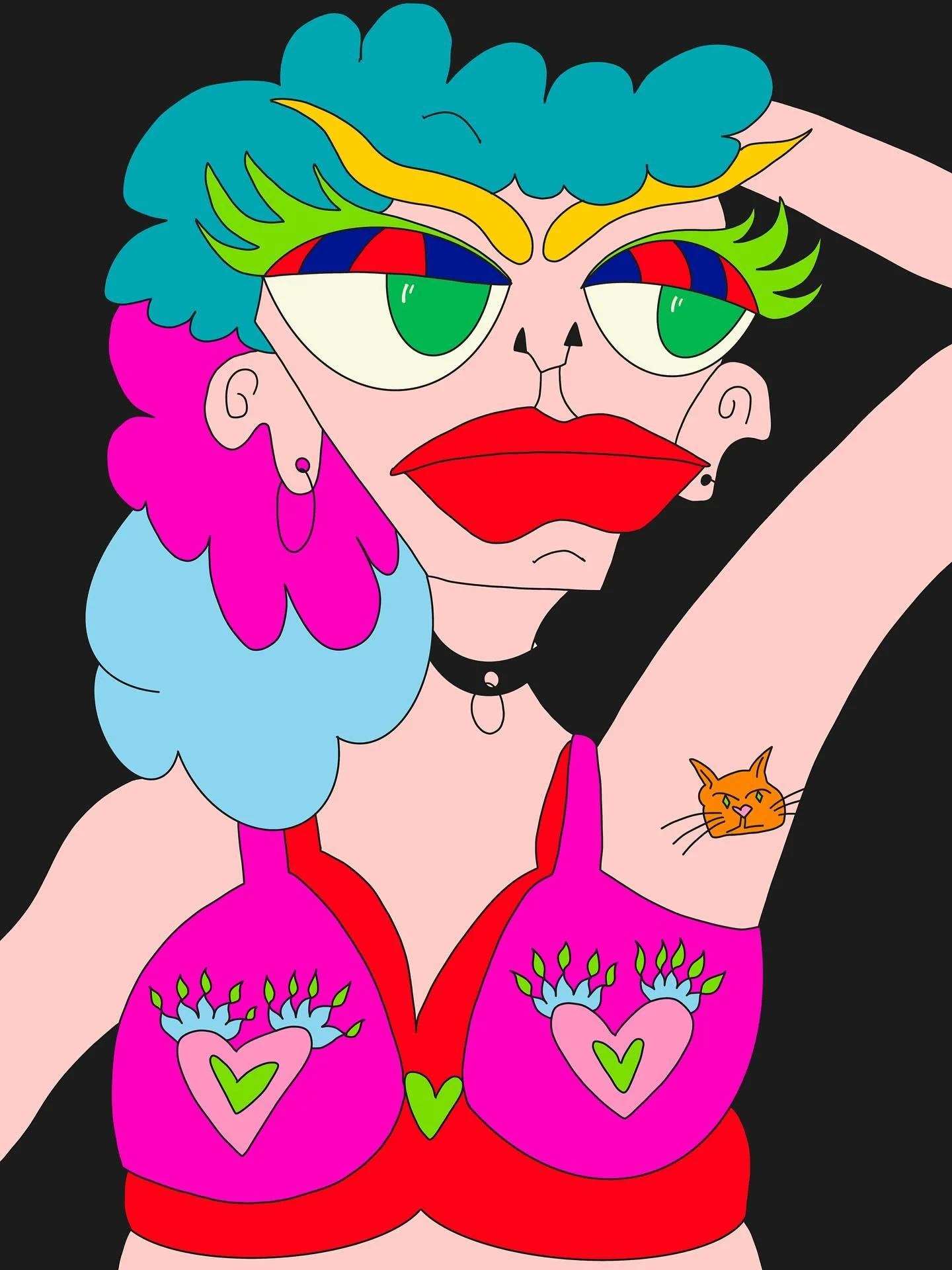 &laquo;&nbsp;so hot it&rsquo;s hurting&nbsp;&raquo;

#art#painting#cat#drawing#illustration#illustrations#colorful#colors#colorfulart