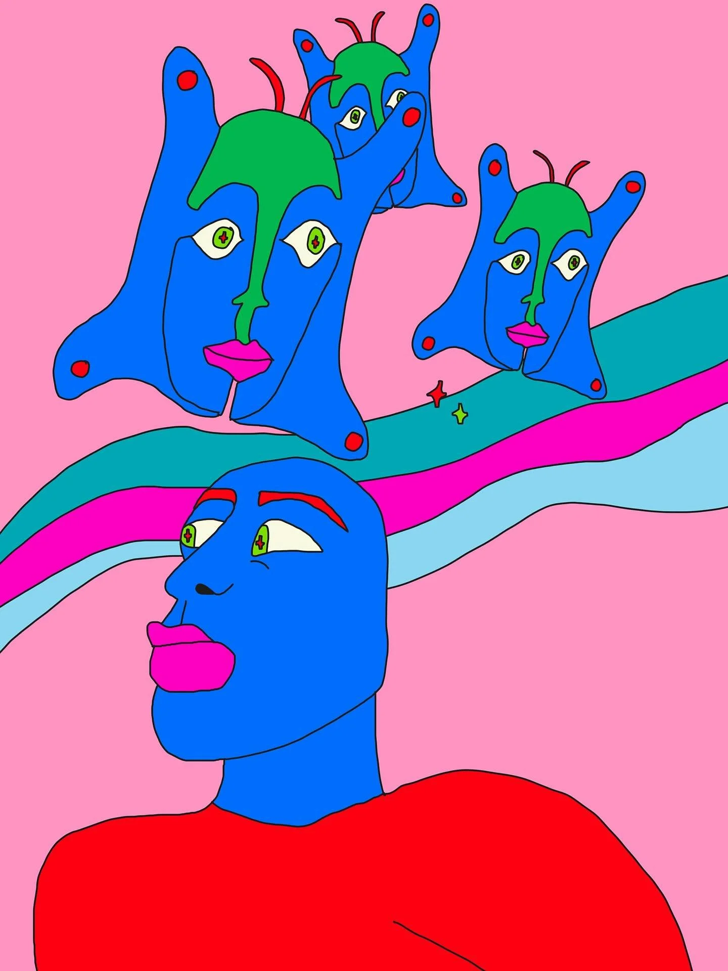 #colorful#colors#colorfulart#art#painting#drawing#aliens#butterflies#rainbow
