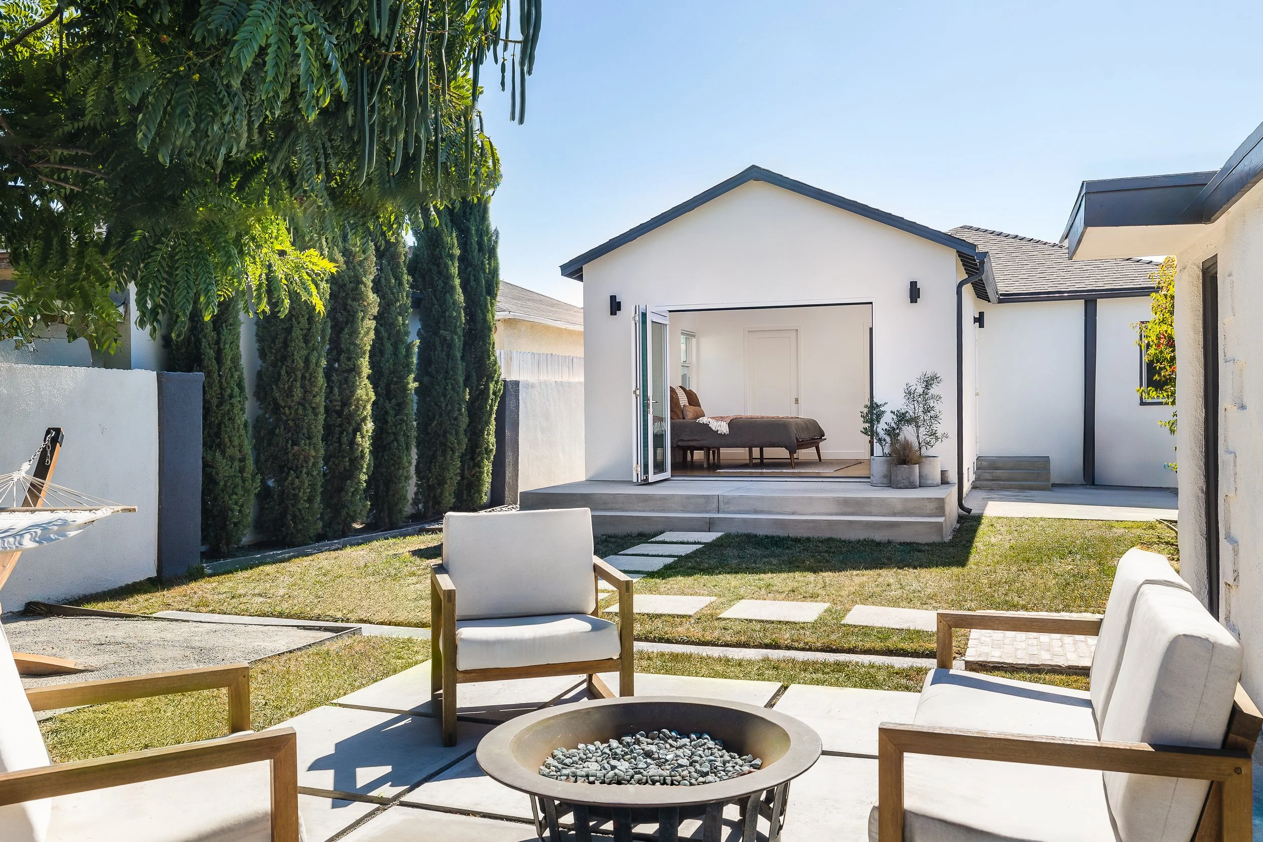 Indoor outdoor living space remodel in the South Bay