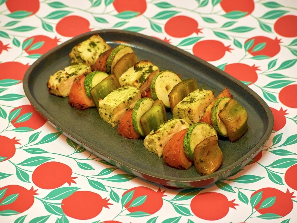 Halloumi skewers