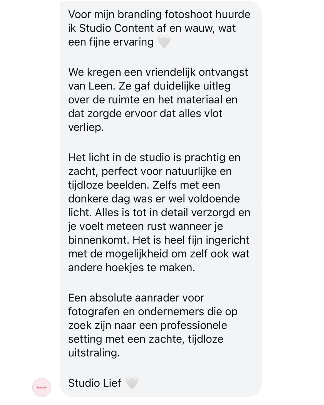review daglichtstudio Studio Content Beerse