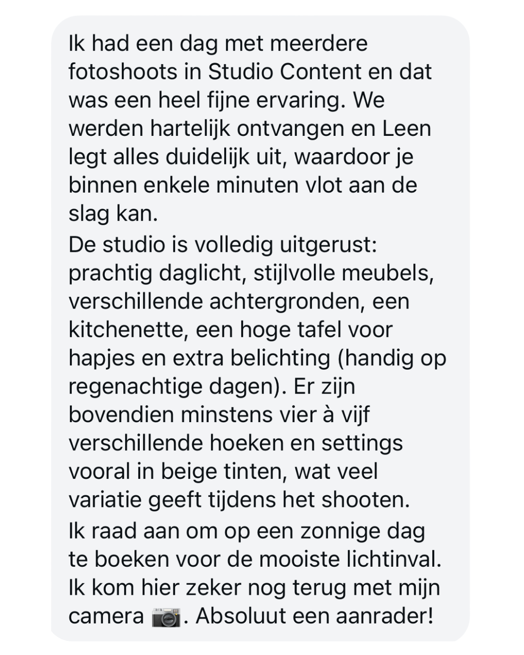 review daglichtstudio Studio Content Beerse