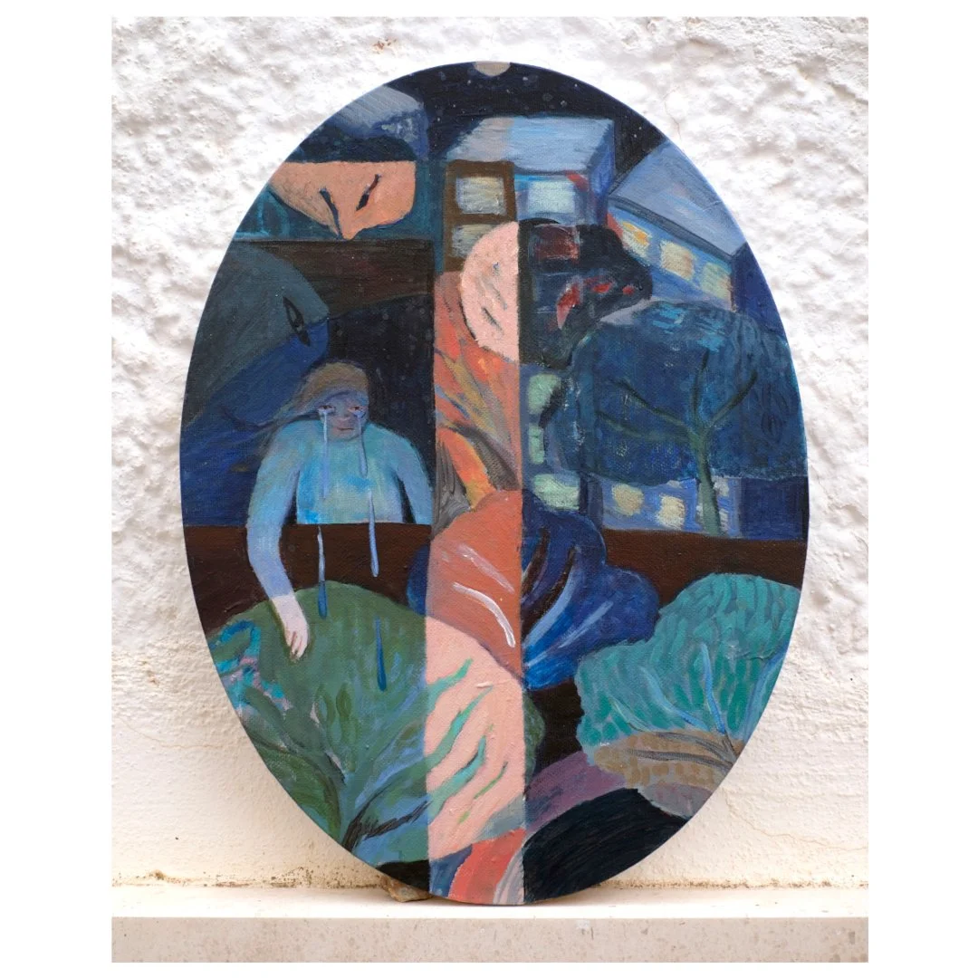 Sight of the Trees,
Acrylic Painting on Canvas,
40.5 × 30.5 cm (15.9” × 12”)