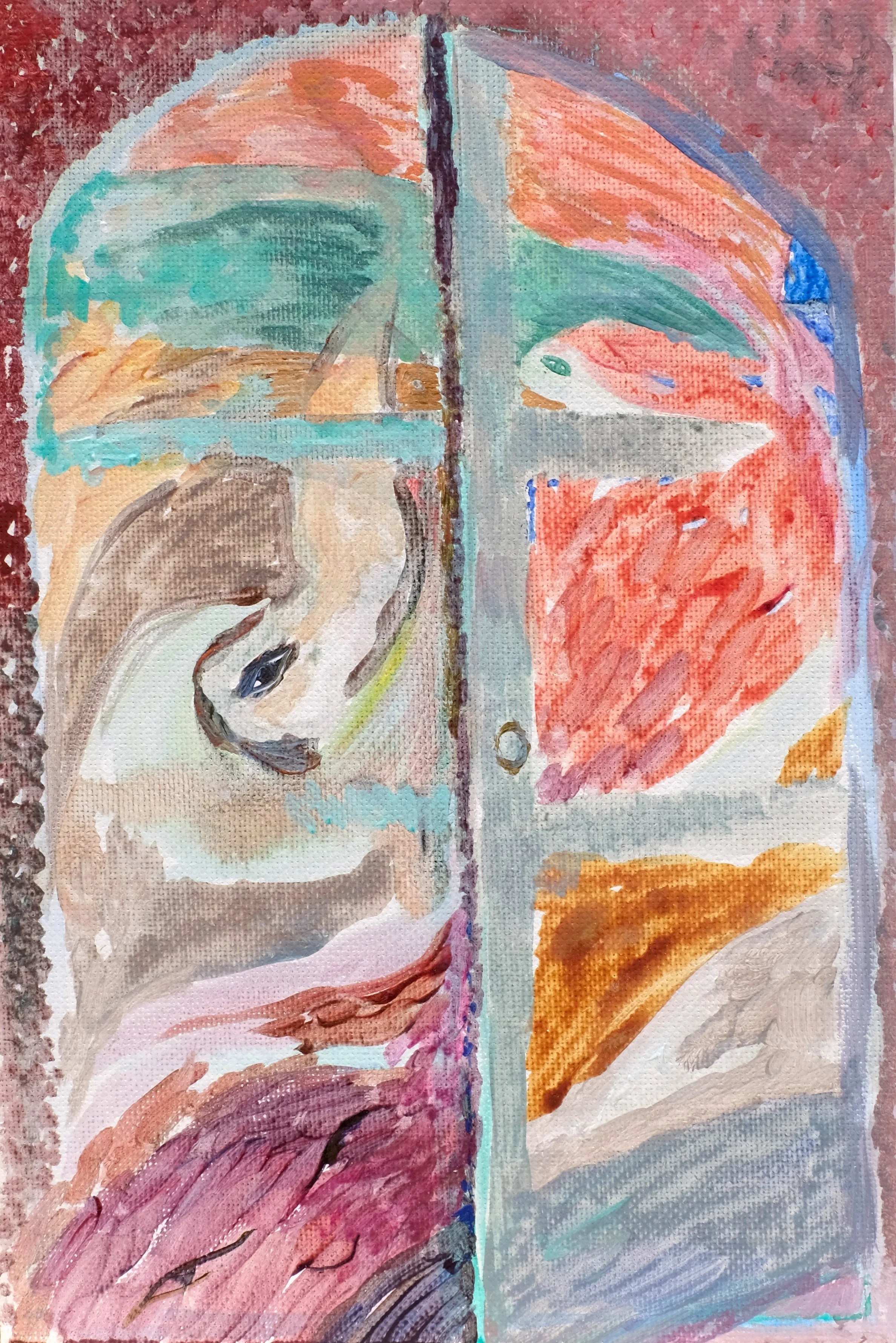 Doorway,
Acrylic on Panel,
24cm x 16cm