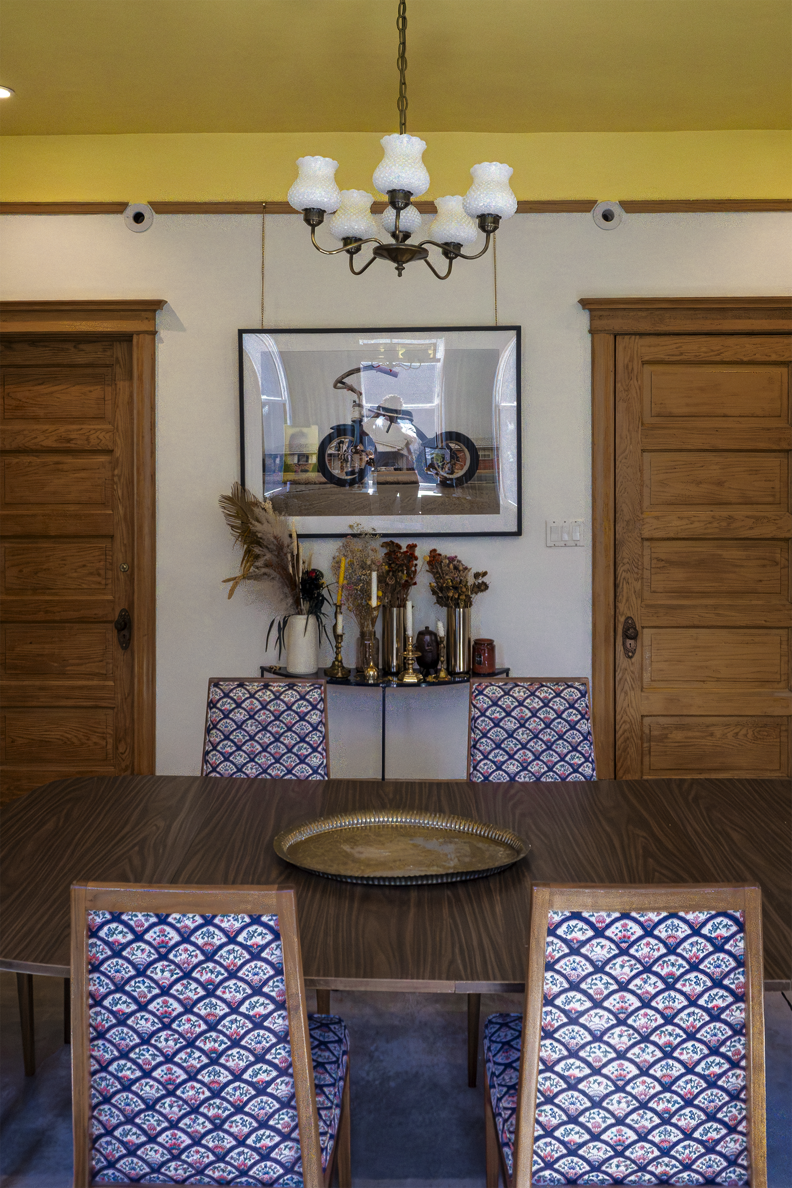 Renovated dining room in a historic Chicago home renovation by Clarke Architecture and Design