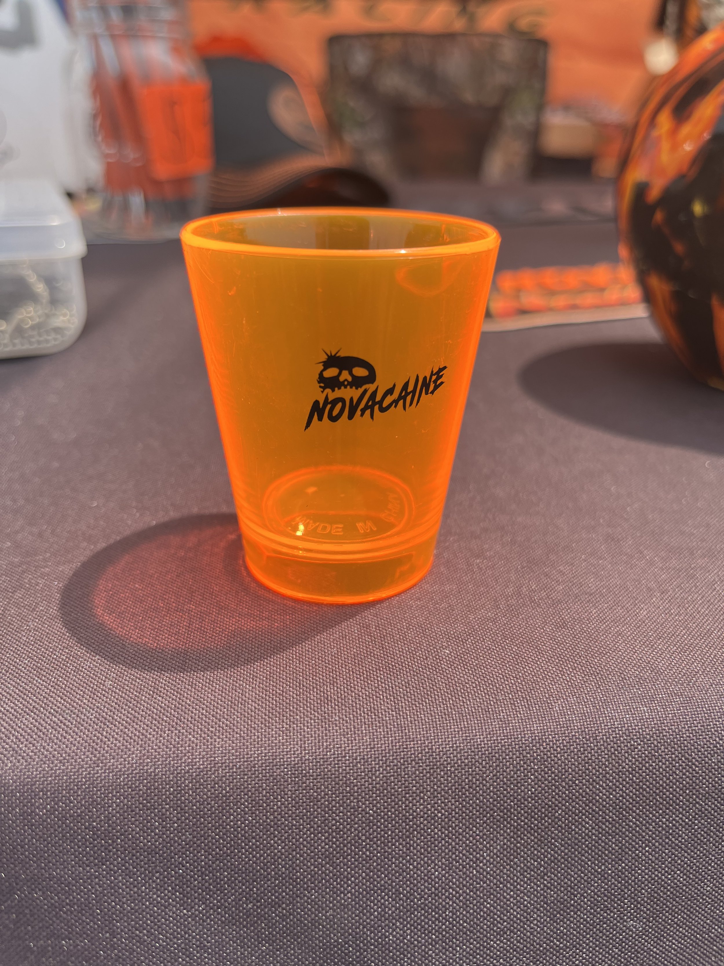 Novacaine Shot Glass