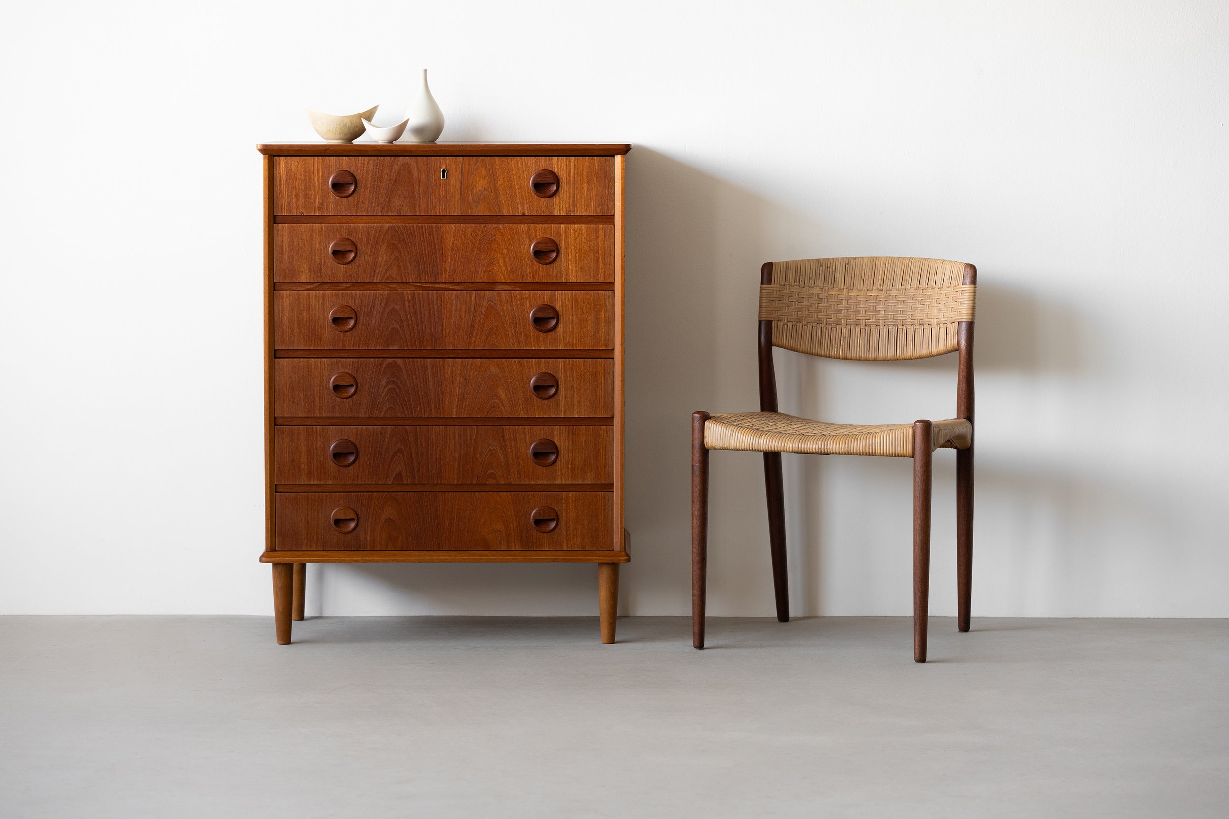 Danish tallboy dresser