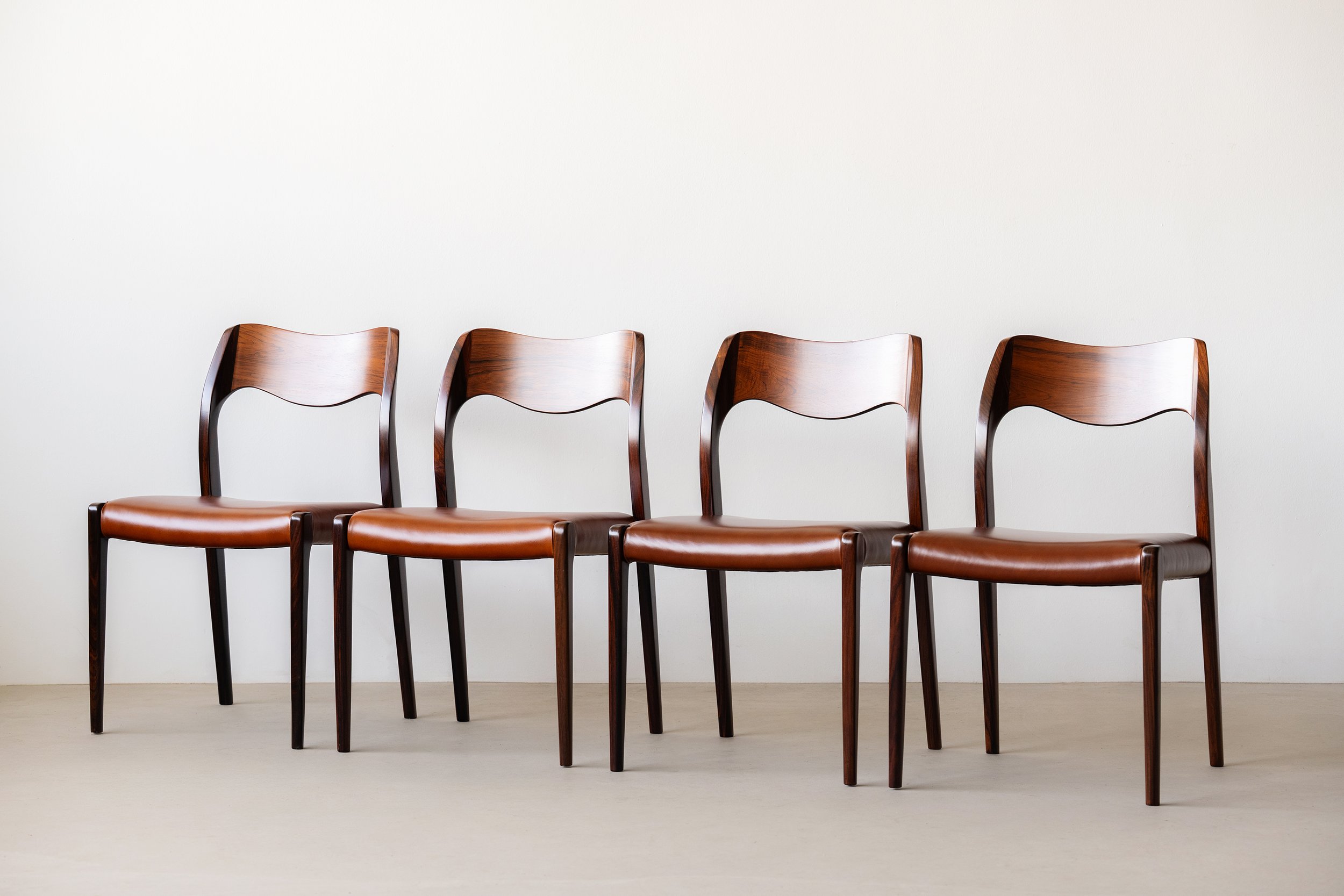 Sold - Niels Møller 71 chairs