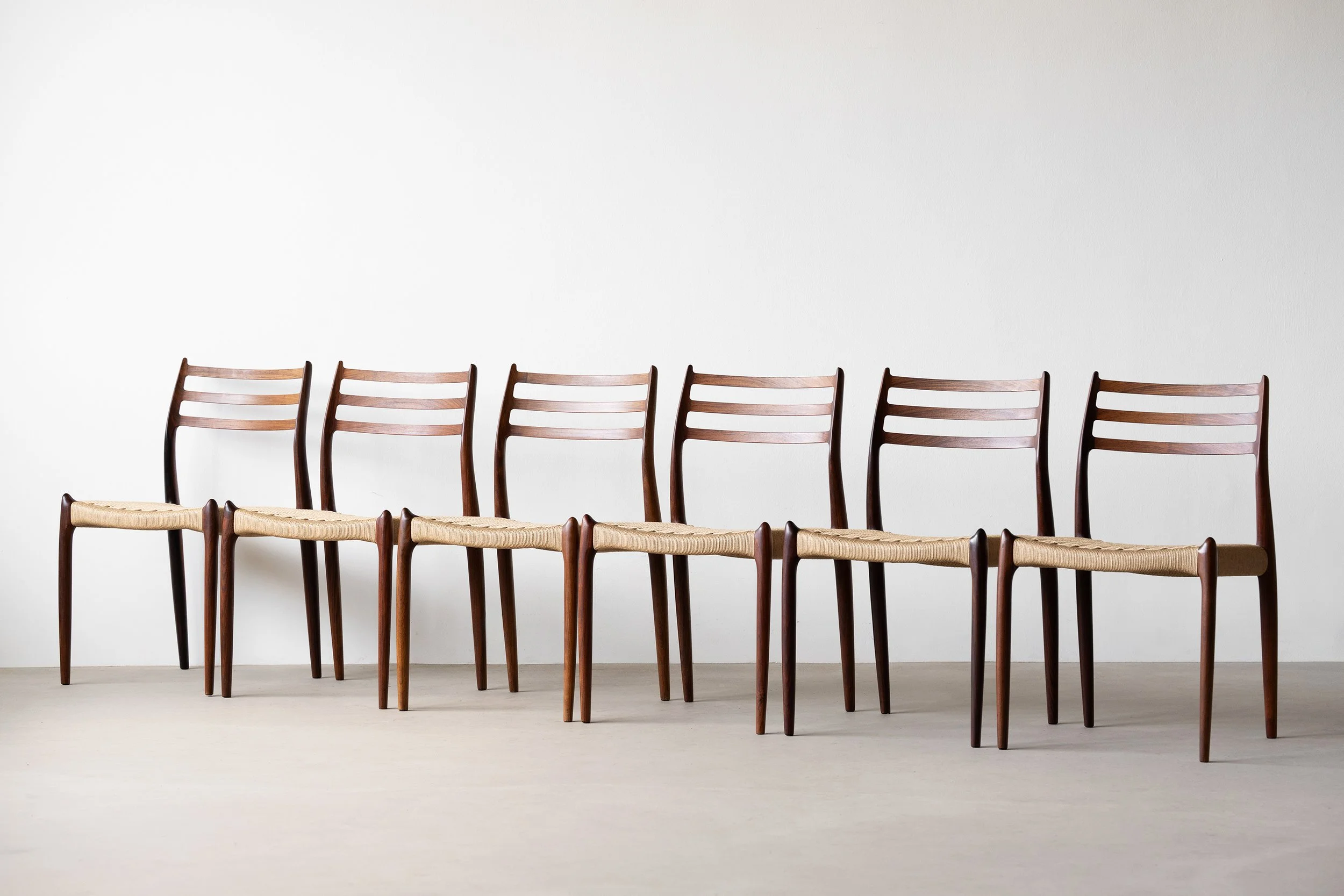 Sold - Niels Møller model 78 chairs