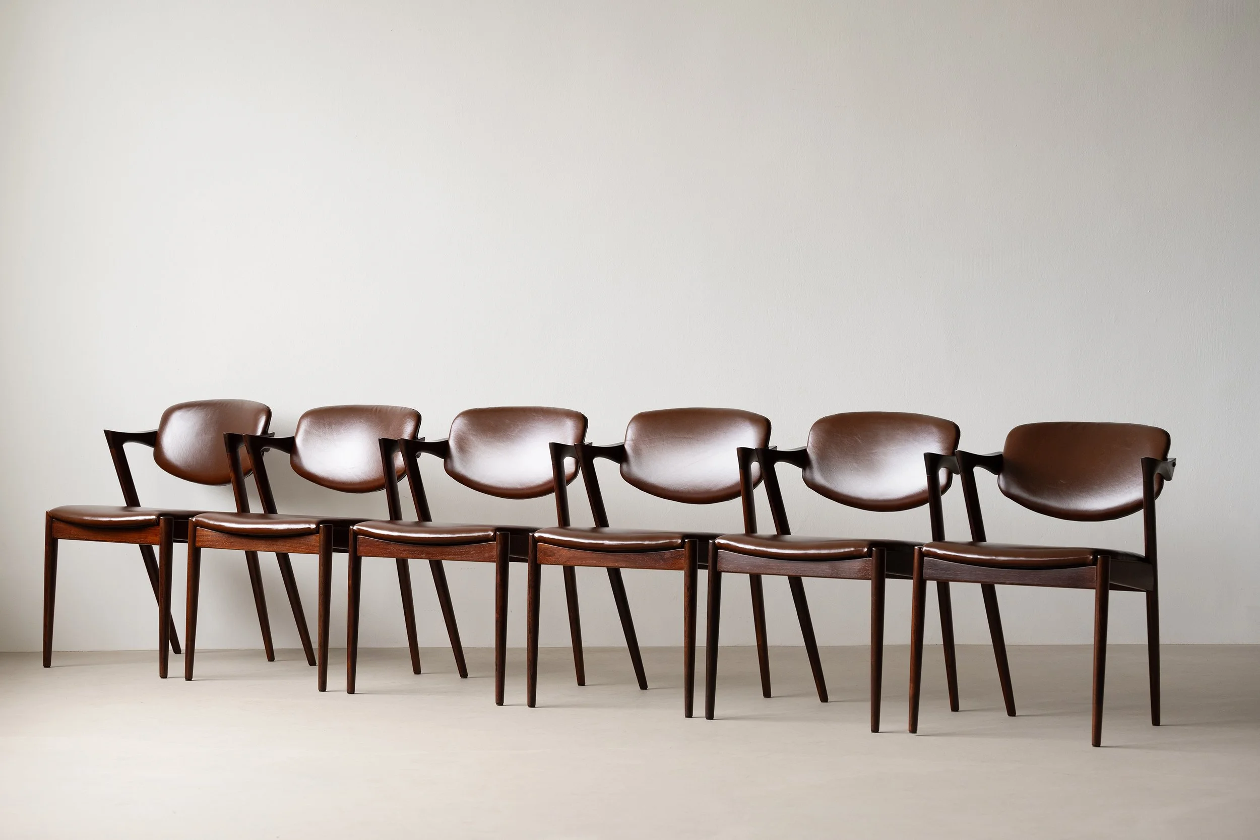Sold - Kai Kristiansen model 42 chairs