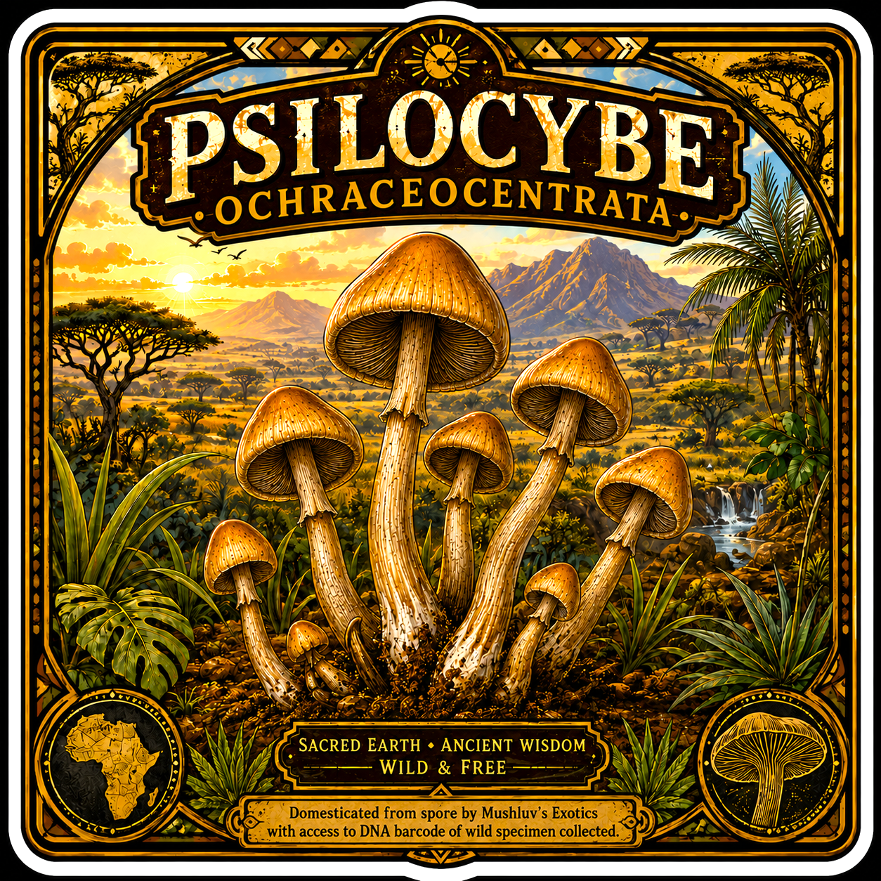 Psilocybe Ochraceocentrata Collectible Sticker.png