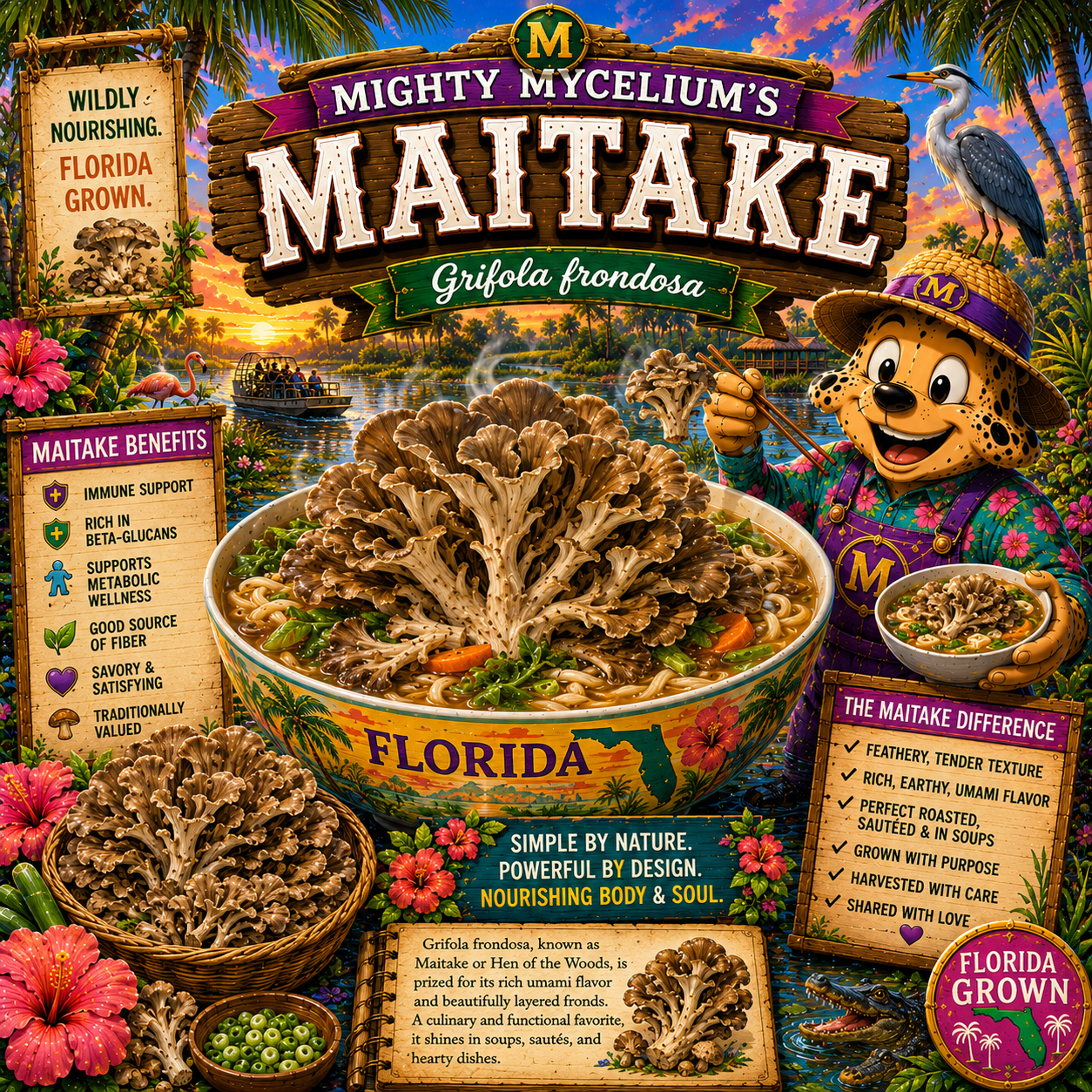 Maitake Mushroom Fruitbodies Heat Dehydrated