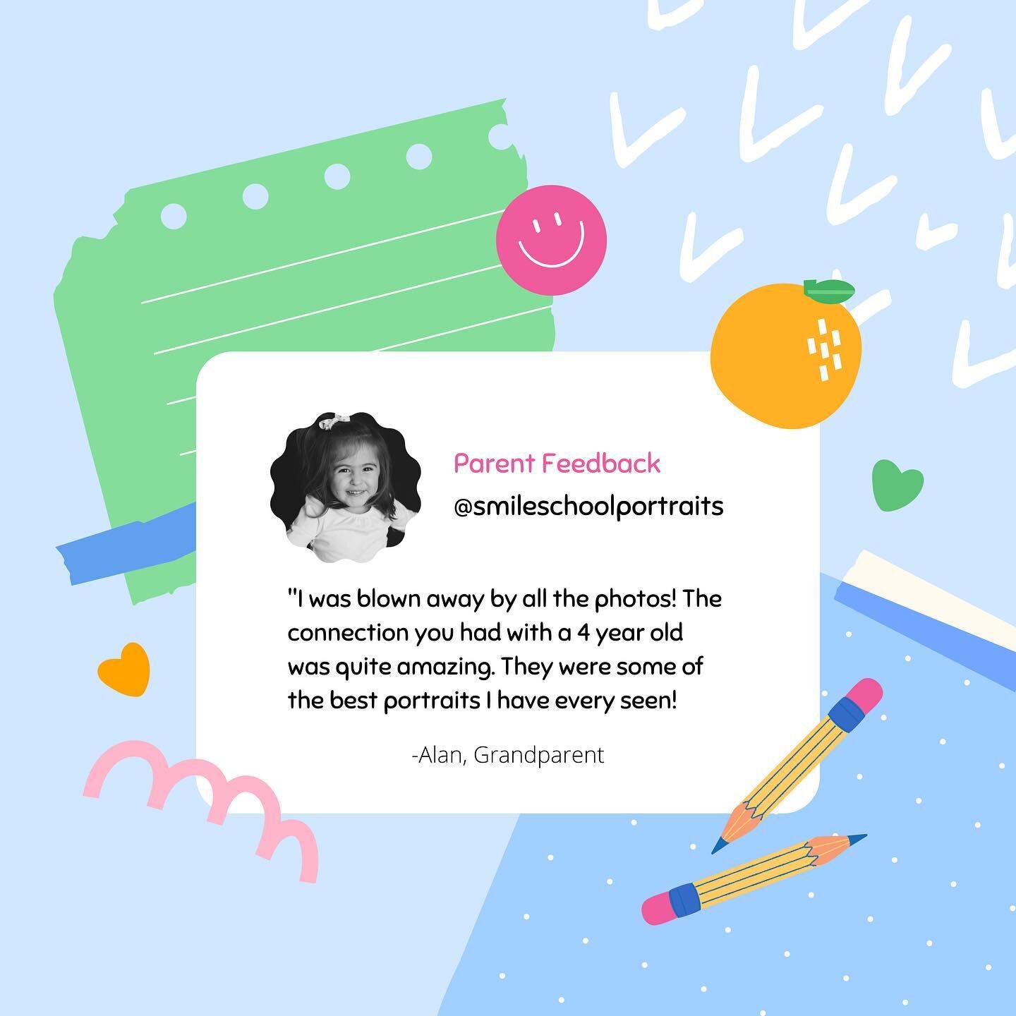 We&rsquo;re not one to brag&hellip;but we LOVE sharing parent feedback with you! This one speaks for itself!
.
Here with @smileschoolportraits we&rsquo;re all about making your child&rsquo;s school photos amazing! 
.
Do you want us to take your child