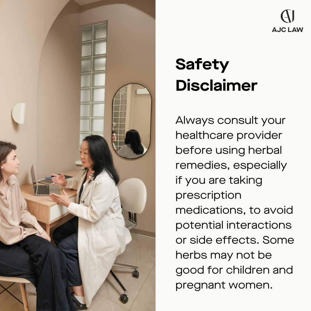 Herbal Tea Safety Disclaimer