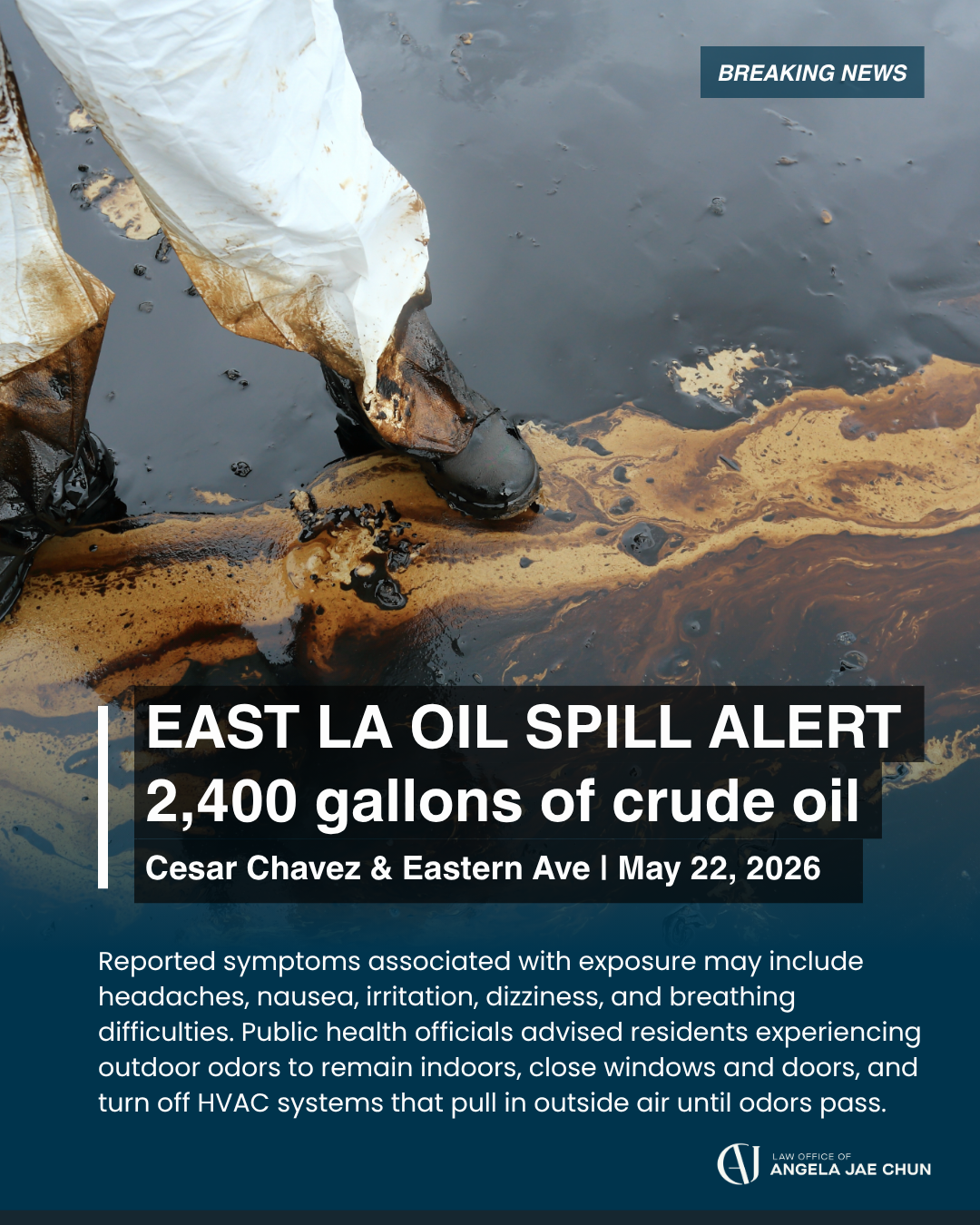 East L.A. Oil Spill Alert 
