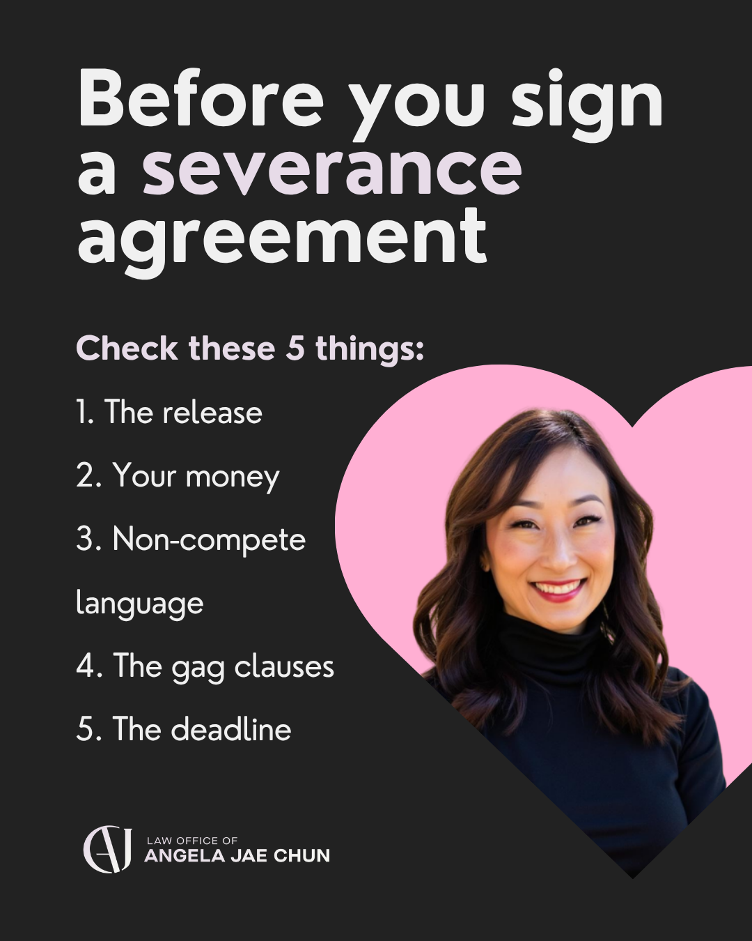 Before you sign a severance agreement, check these 5 things