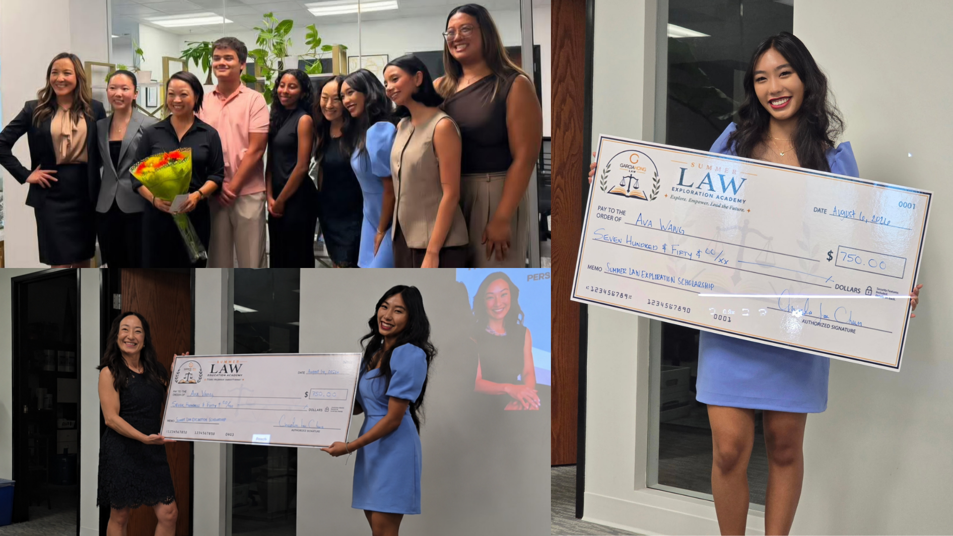 Hosted Ava Wang as a High School Law Scholar at our firm for eight weeks as part of Garcia Hong Law's Summer Exploration Academy, designed to help students explore careers in law and advocacy 