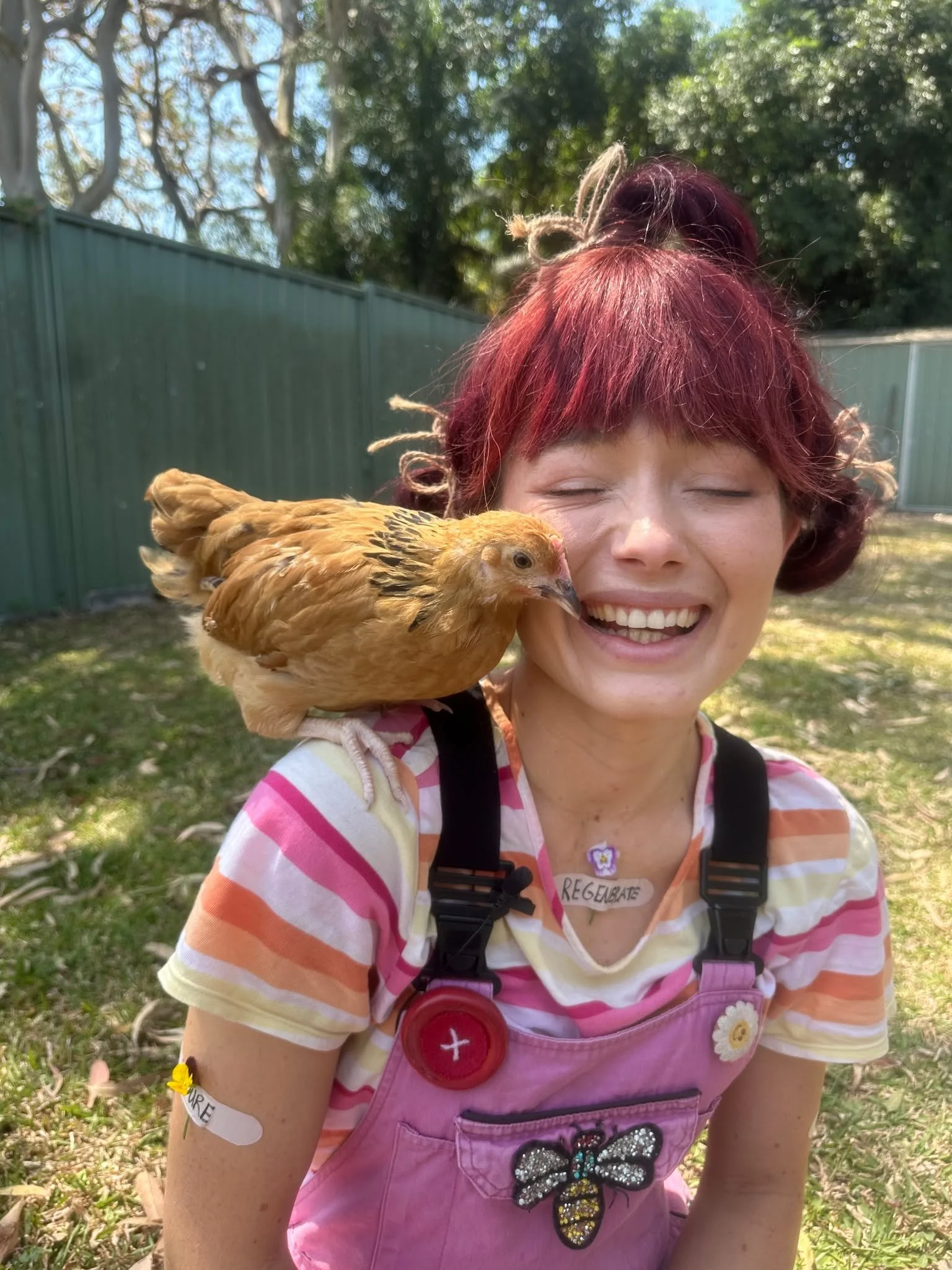BIG SMILES because 'Happy Song' will be out in the universe tomorrow. 

Bok is already a fan of the tune. Play it in your homes, in yours gardens, to the trees and to the chooks! 

I hope this little melody from my heart brings you as much joy as it'