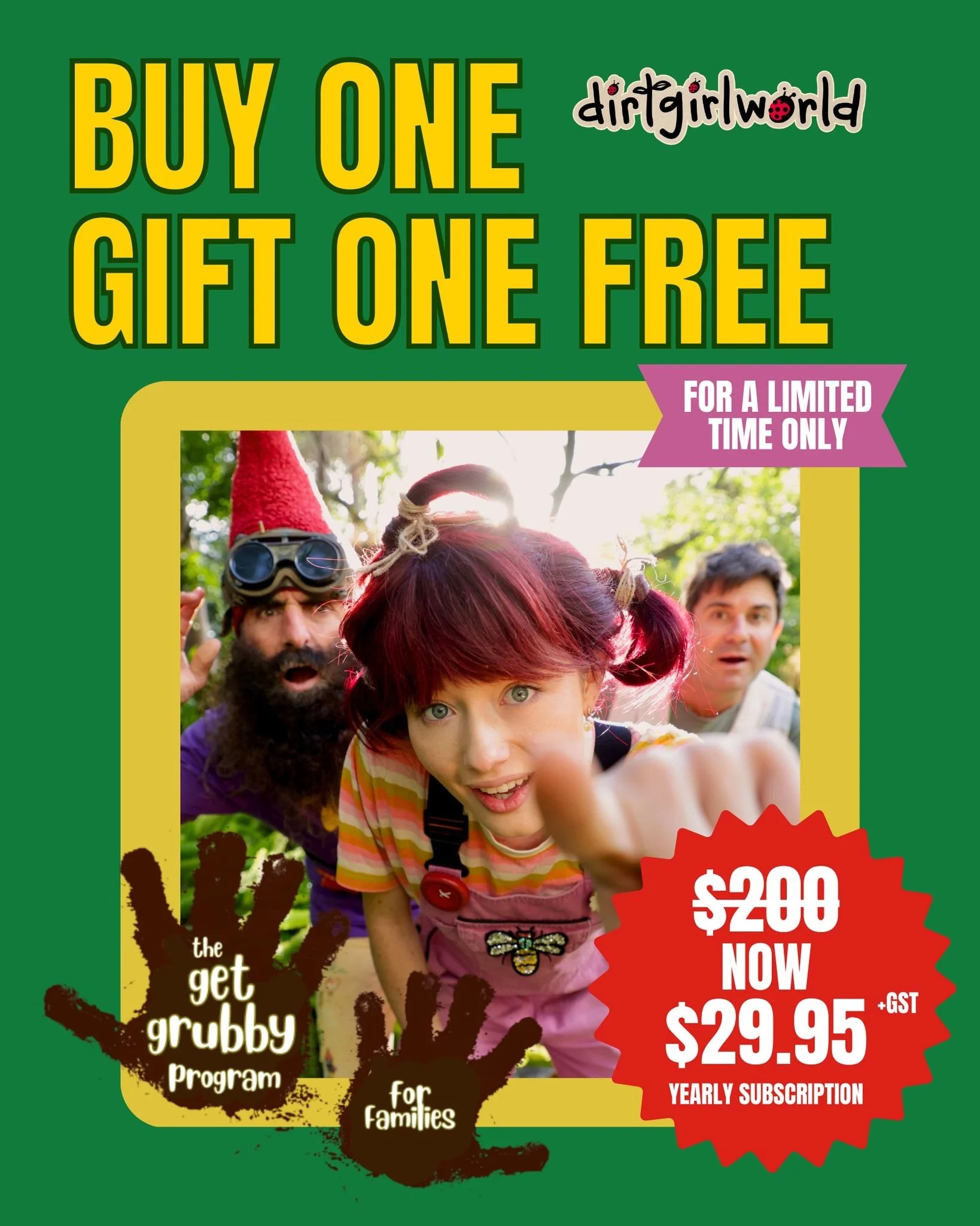 🌞 Get Grubby Families &ndash; 2‑for‑1 Summer Fun! 🌻

Double the eco‑fun for half the price!

Get Grubby Families is your go‑to online subscription for playful, nature‑filled adventures at home. Each month, you&rsquo;ll receive a digital nature pack