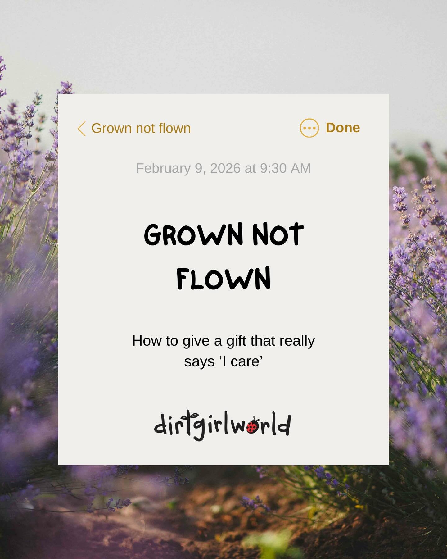 As you know&hellip; I LOVE flowers 🌸 
But not the kind that are grown overseas, chilled, frozen, and flown across the world just to sit in a supermarket fridge.

Every February, millions of cut flowers are flown into Australia often without us knowi