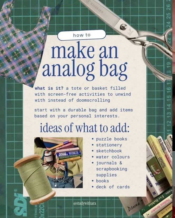 PINTEREST HARVEST OF THE WEEK 📌 

Introducing the &lsquo;Analogue Bag&rsquo;.

Wait&hellip; isn&rsquo;t this just a bag? Like the way we used to live? (And yep, some of us still do!)

But in a world where everything is crammed into one glowing recta