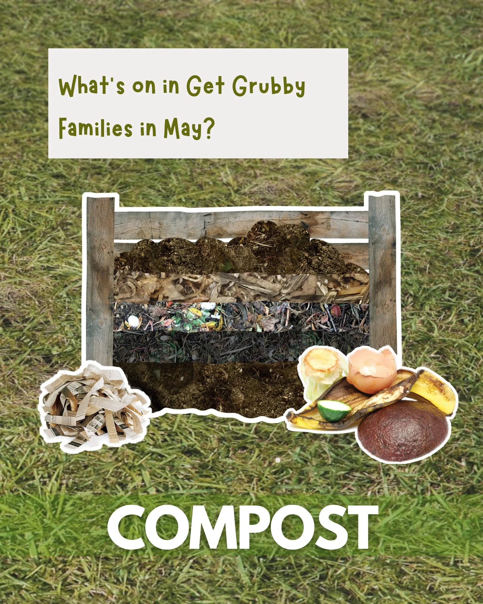Ooooh something deliciously grubby is happening this May in Get Grubby Families 🌱✨ can you smell it?

It&rsquo;s earthy, it&rsquo;s wiggly, it&rsquo;s full of life&hellip; we&rsquo;re diving into compost magic! Turning food scraps into treasure, lea