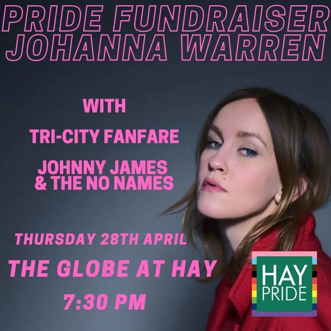 Happy Easter Weekend! Here at Hay Pride we are over the moon to announce that our next fundraiser will feature the enchanting multi-instrumentalist, Johanna Warren, supported by the sonic sounds of Tri-City Fanfare, and Johnny James &amp; The No Name