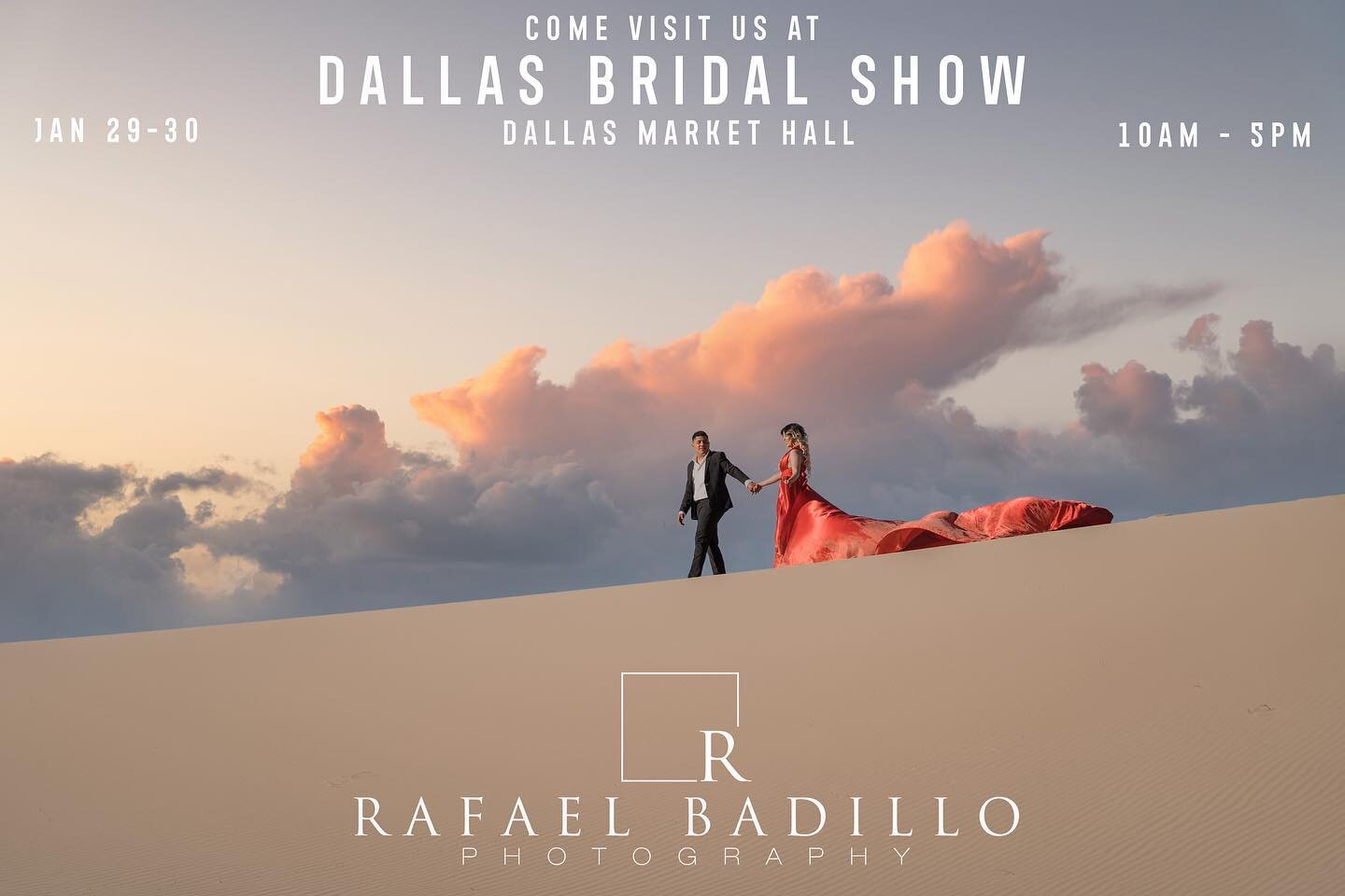 Come by this weekend to the Dallas Bridal Show @bridalshowsinc and meet with us and our film team. 

Let us answer your questions and we would love to hear what you have in mind for your big day.