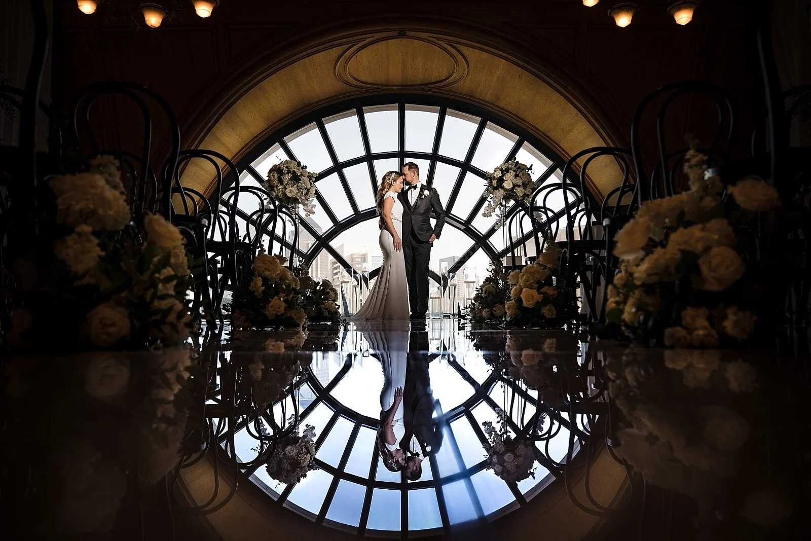 Wedding-at-Crescent-Club-Hotel-Uptown-Dallas-Texas-Bride-Groom-Reflection.jpg